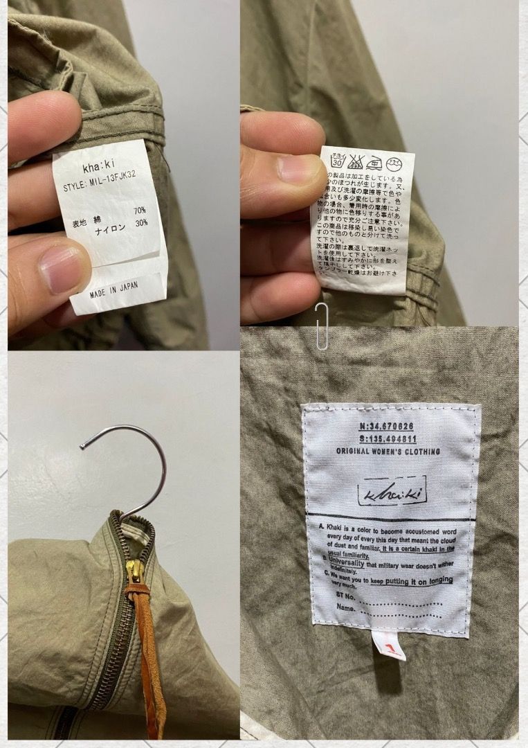 Japanese Brand KHA:KI Japan Hooded Zip Parka M/L Size M / US 6-8 / IT 42-44 - 10 Thumbnail