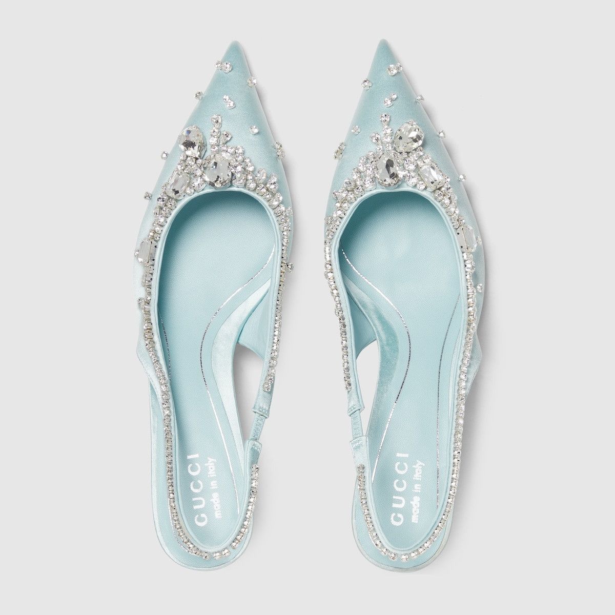 Gucci oc11z10226 Pumps With Crystals in Light Blue Size US 6 / IT 36 - 5 Thumbnail