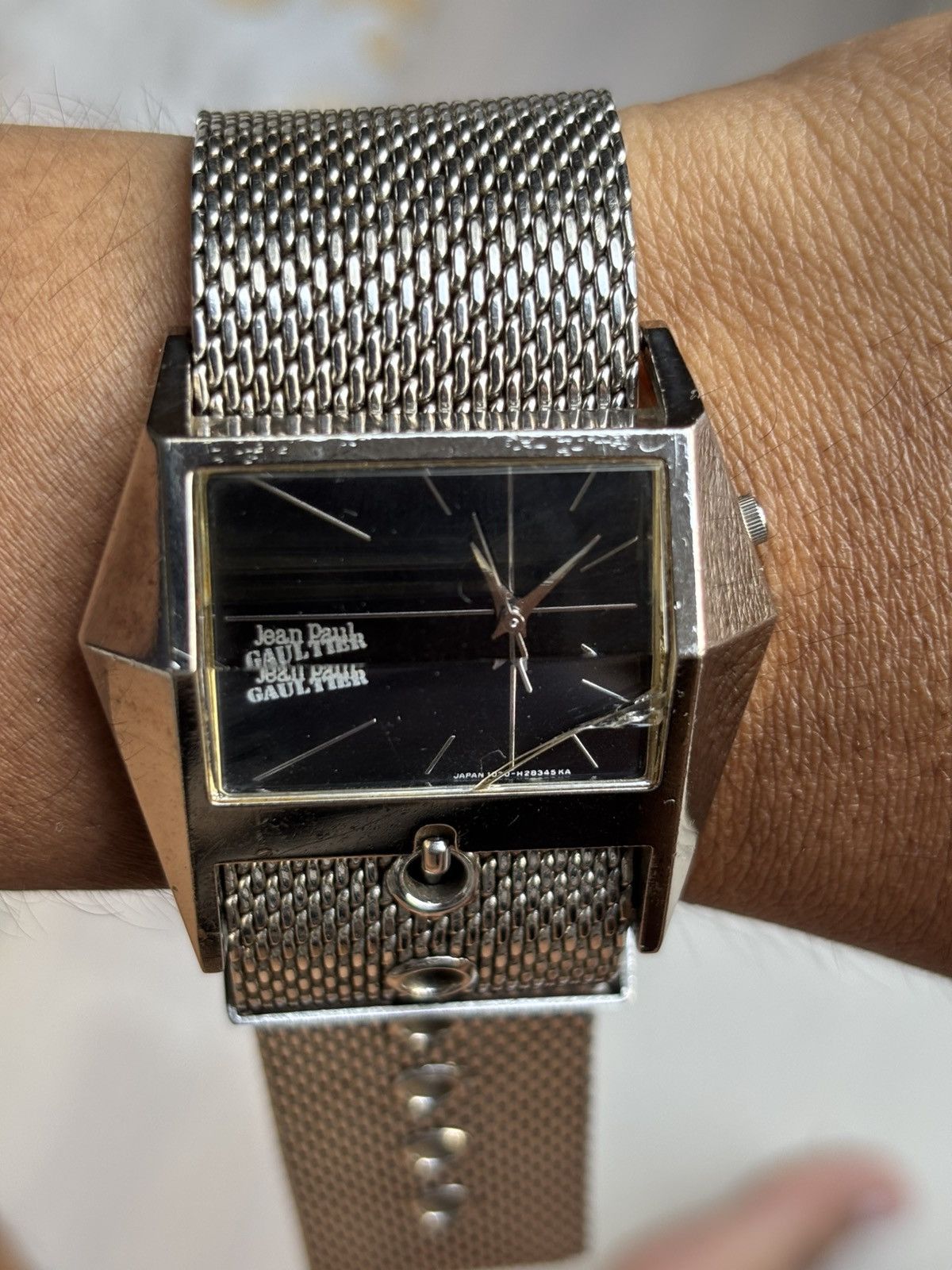 Jean Paul Gaultier 1998 Silver Sci-Fi Belt Watch Size ONE SIZE - 7 Thumbnail