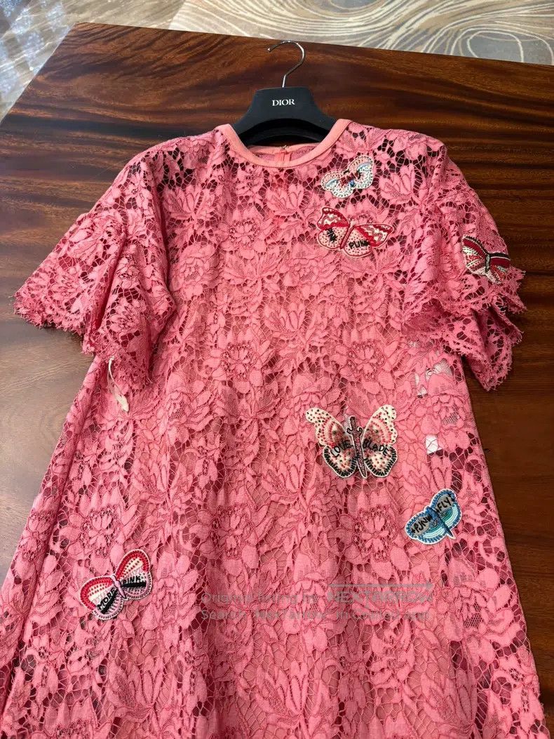 Valentino Valentino Heavy Butterfly Beaded Dress Size S / US 4 / IT 40 - 7 Thumbnail