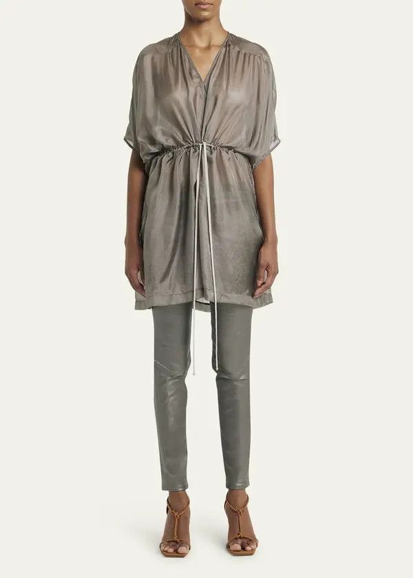 Rick Owens o1y0126 Mini Dress in Gray Size S / US 4 / IT 40 - 4 Thumbnail