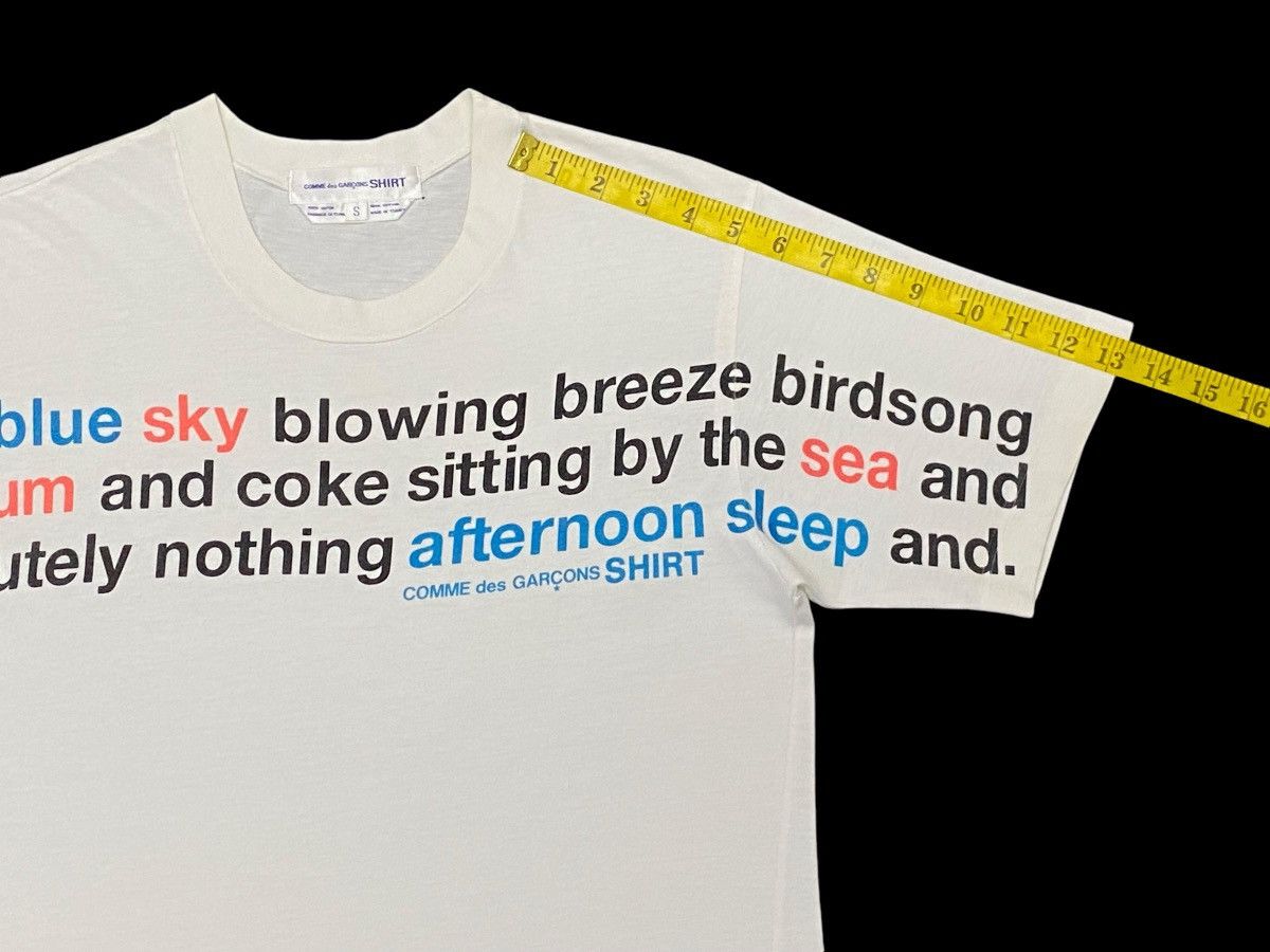 Comme des Garcons Comme Des Garcons S10218 Blue Sky Lettering Shirt Size US S / EU 44-46 / 1 - 16 Thumbnail
