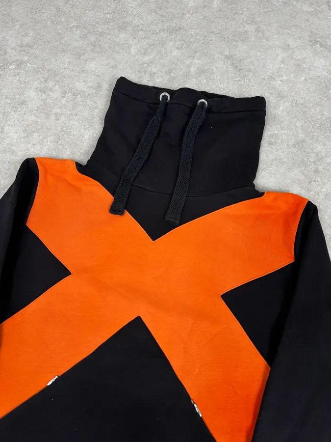 Dirk Bikkembergs 2010s Bikkembergs X Orange Black Hoodie Size US M / EU 48-50 / 2 - 5 Thumbnail
