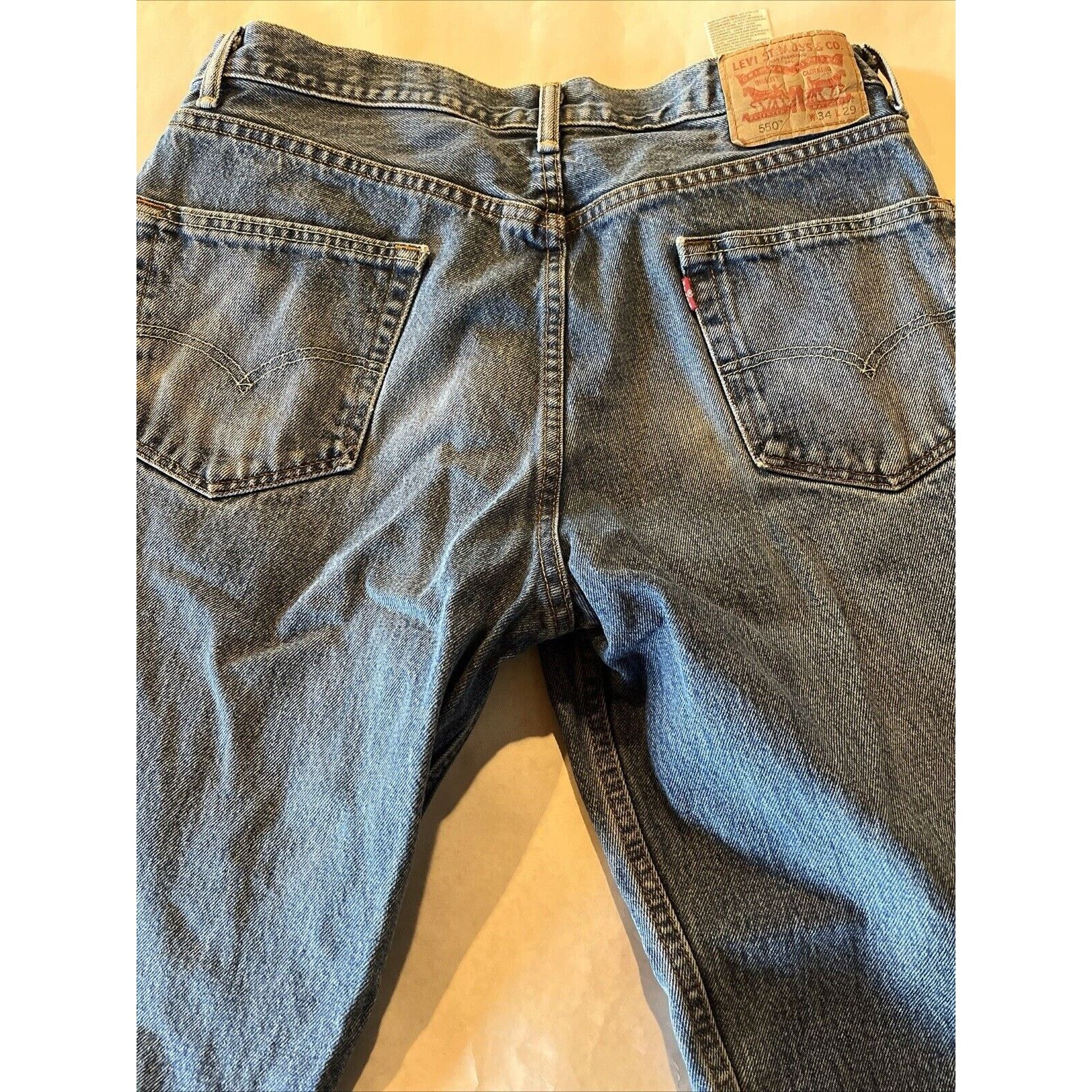 Levi's Levi’s 550 Mens 33x27 Relaxed Straight Leg Denim Jeans Blue Size US 33 - 12 Thumbnail