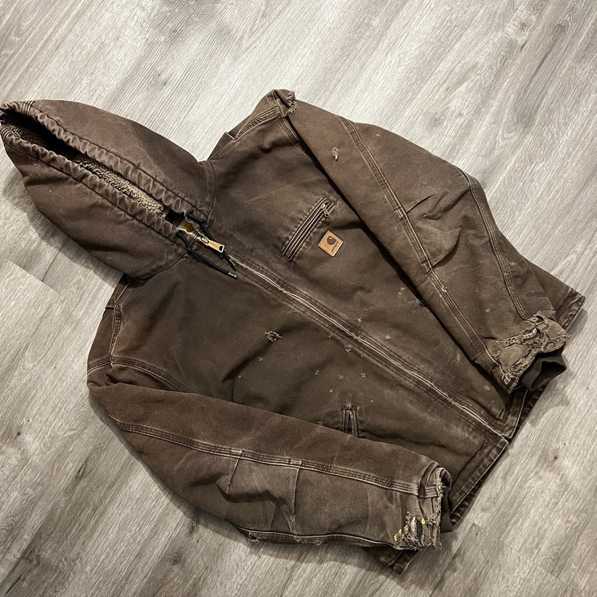 Carhartt × Vintage Vintage Carhartt Hooded Zip Up Jacket Size US M / EU 48-50 / 2 - 1 Thumbnail