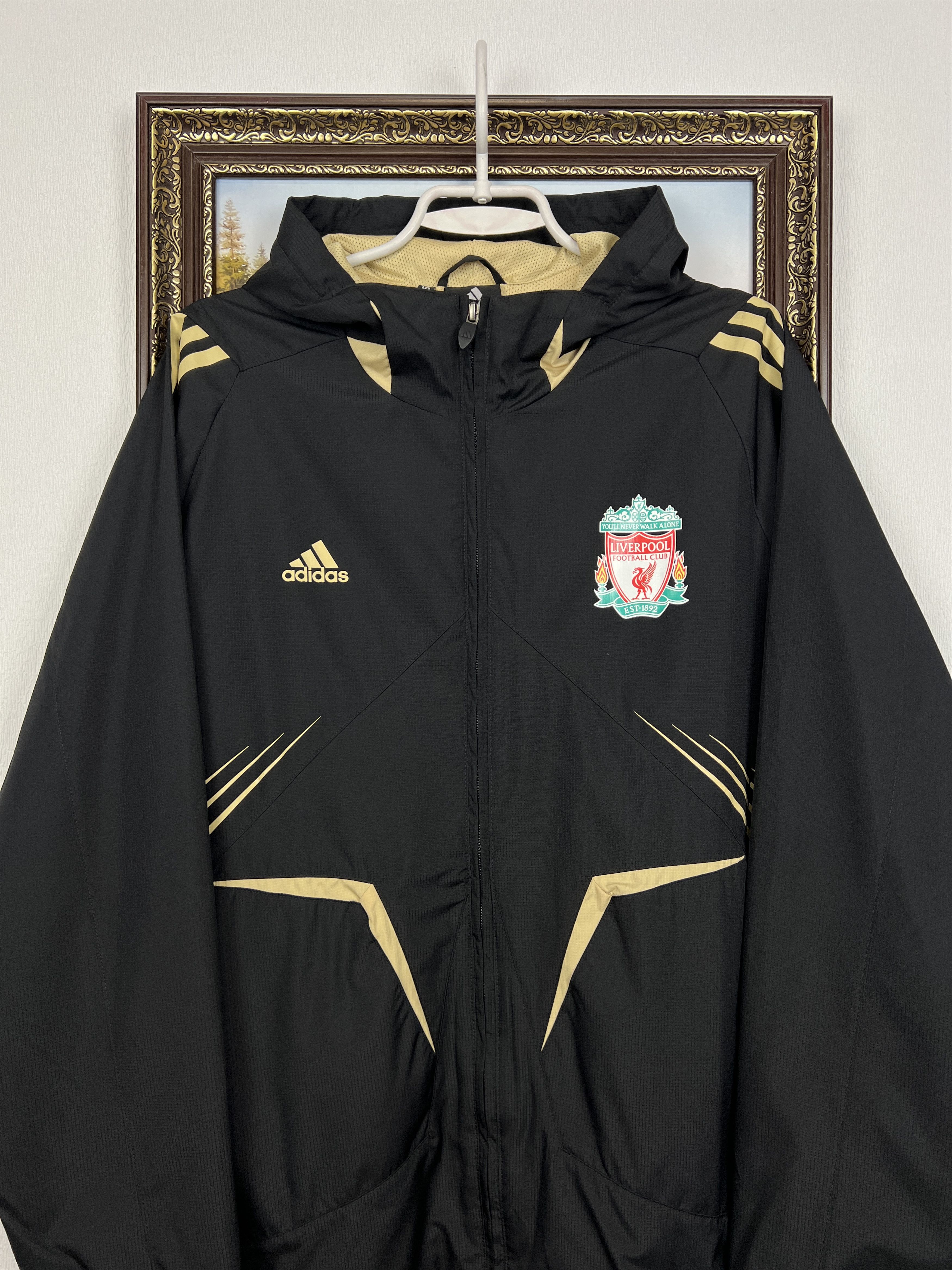 Adidas Vintage Adidas Liverpool Football Jacket Soccer YNWA Size US L / EU 52-54 / 3 - 2 Thumbnail