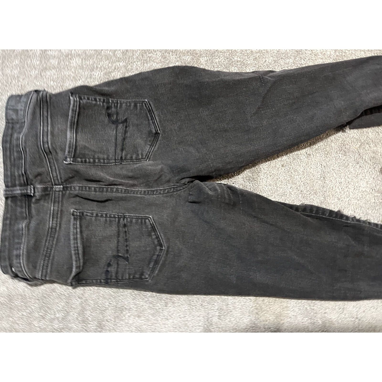 American Eagle Outfitters American Eagle Outfitters Jeans Women’s 4 Black High Rise Jegging Distressed Cotton Blend Size 27" / US 4 / IT 40 - 5 Thumbnail