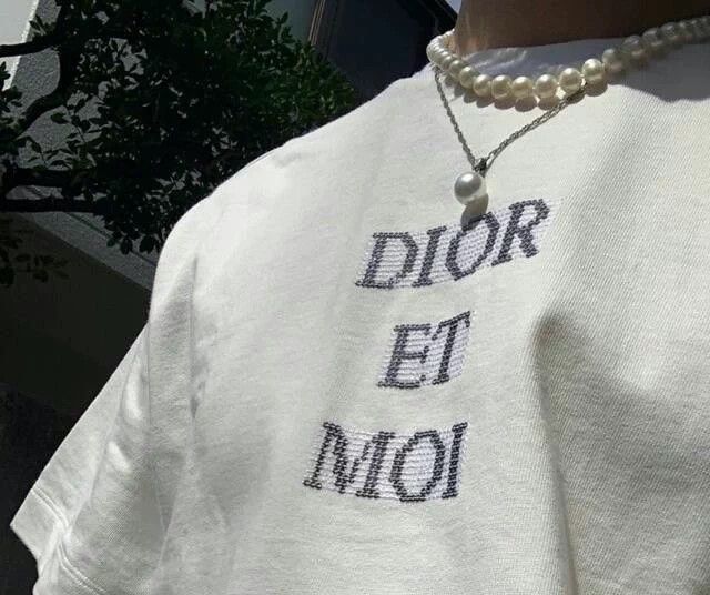 Dior Dior Runway Alphabet Sequin Embroidered Short-Sleeve Size US L / EU 52-54 / 3 - 9 Thumbnail