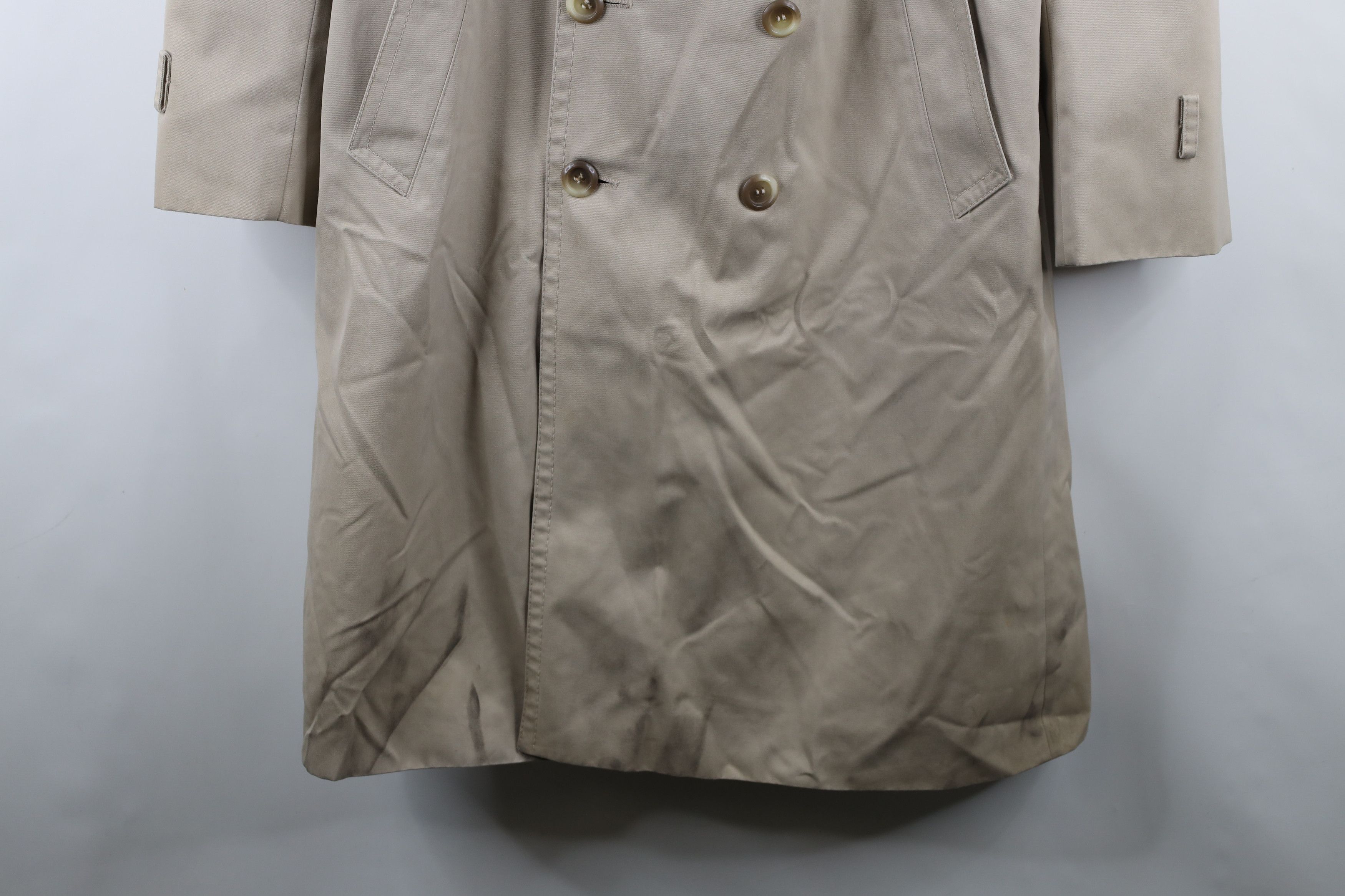 Vintage Vintage 80s 90s Streetwear Breasted Trench Coat Jacket Size US L / EU 52-54 / 3 - 4 Thumbnail