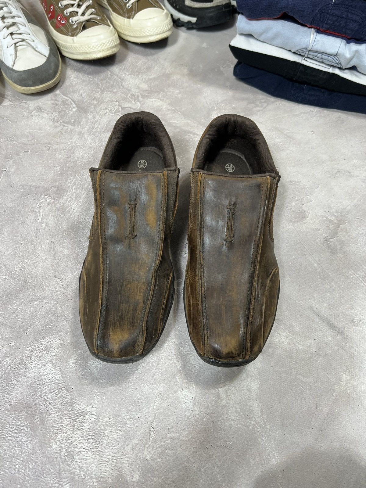 Vintage Vintage Kangol Avant garde distressed Leather Shoes Size US 11 / EU 44 - 9 Thumbnail
