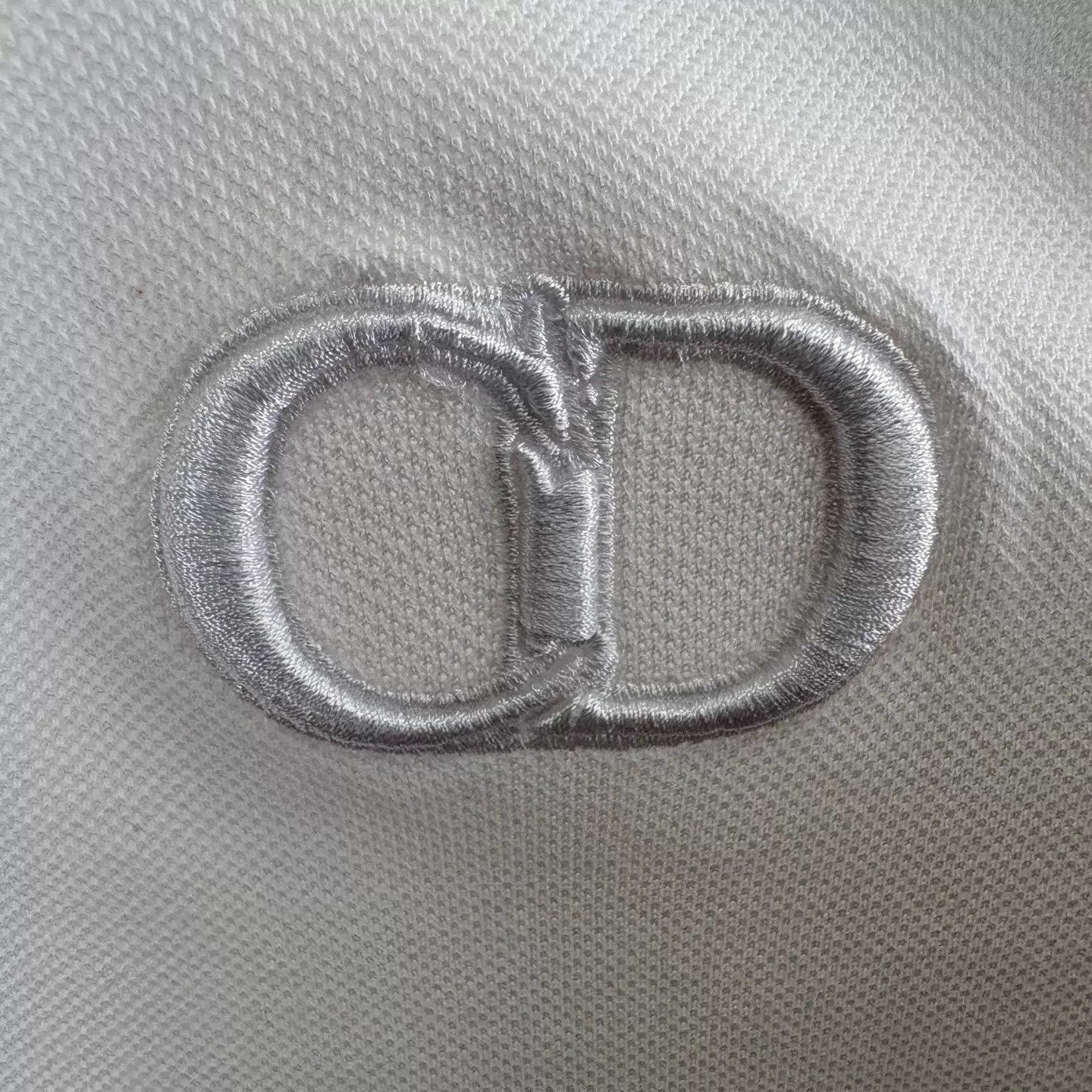 Dior Dior White CD Embroidered Logo Polo Shirt M Size M / US 6-8 / IT 42-44 - 5 Thumbnail