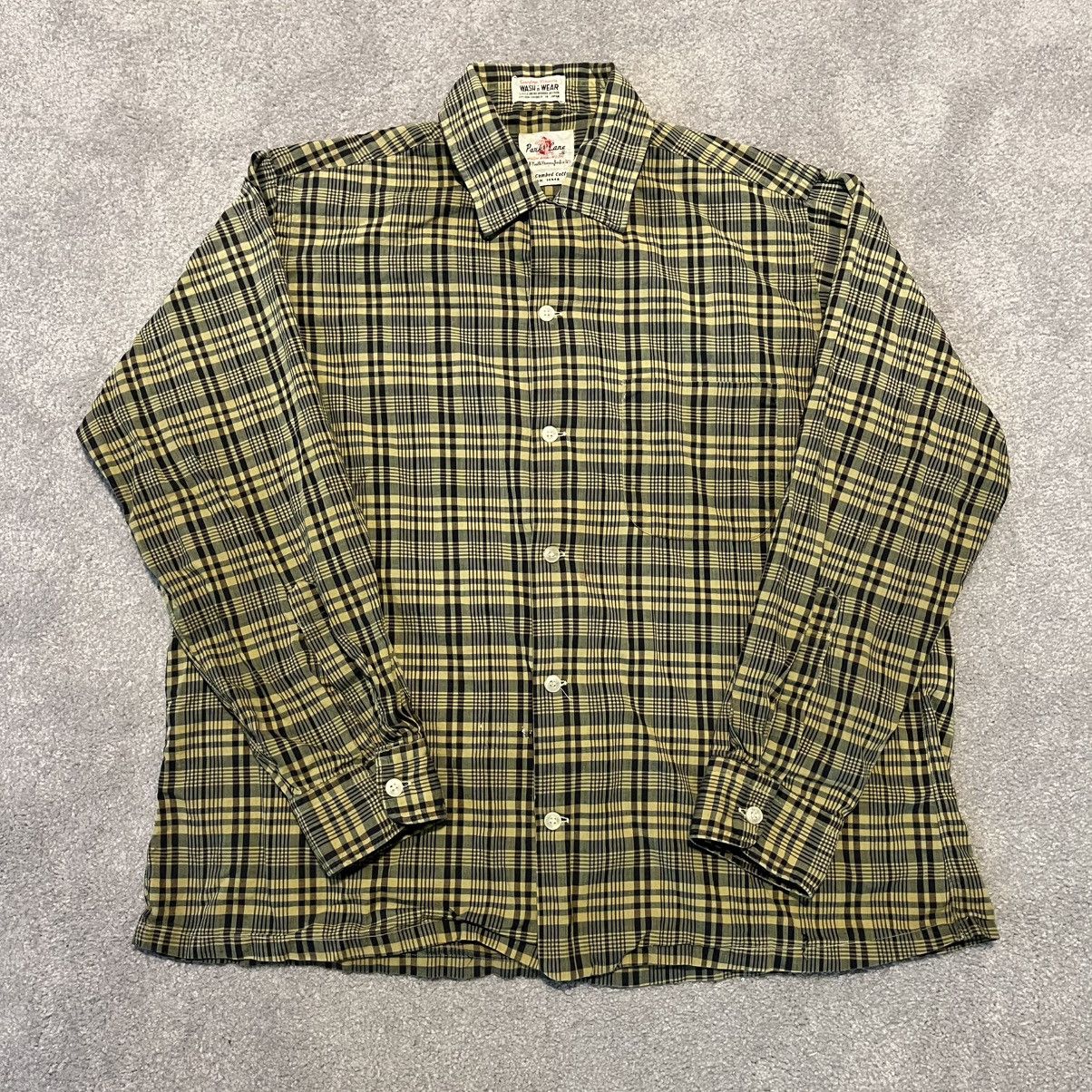 Japanese Brand × Vintage Vintage 60s Park Lane Wash and Wear Japanese Button Up Shirt Size US L / EU 52-54 / 3 - 1 Thumbnail