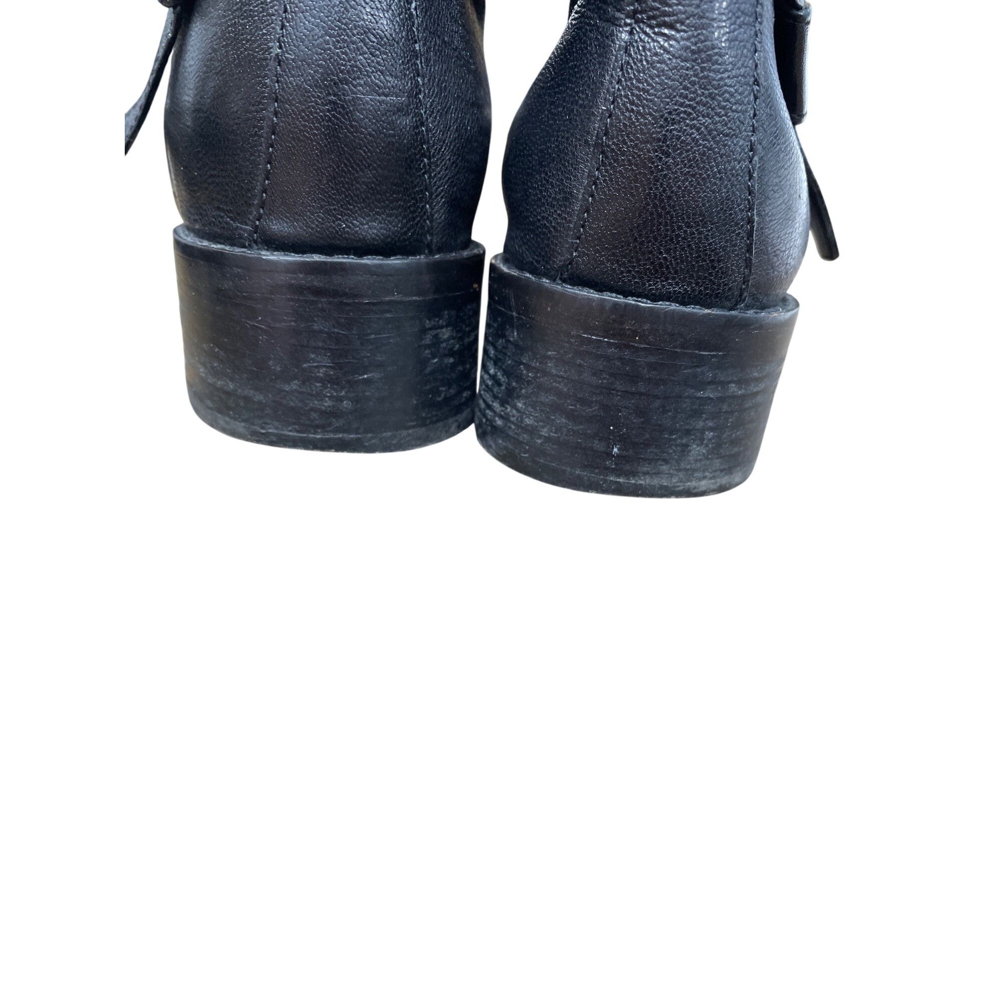 Cole Haan Cole Haan Grand Womans Black Leather Mid Calf Line Boots Sz Size US 8.5 / IT 38.5 - 9 Thumbnail