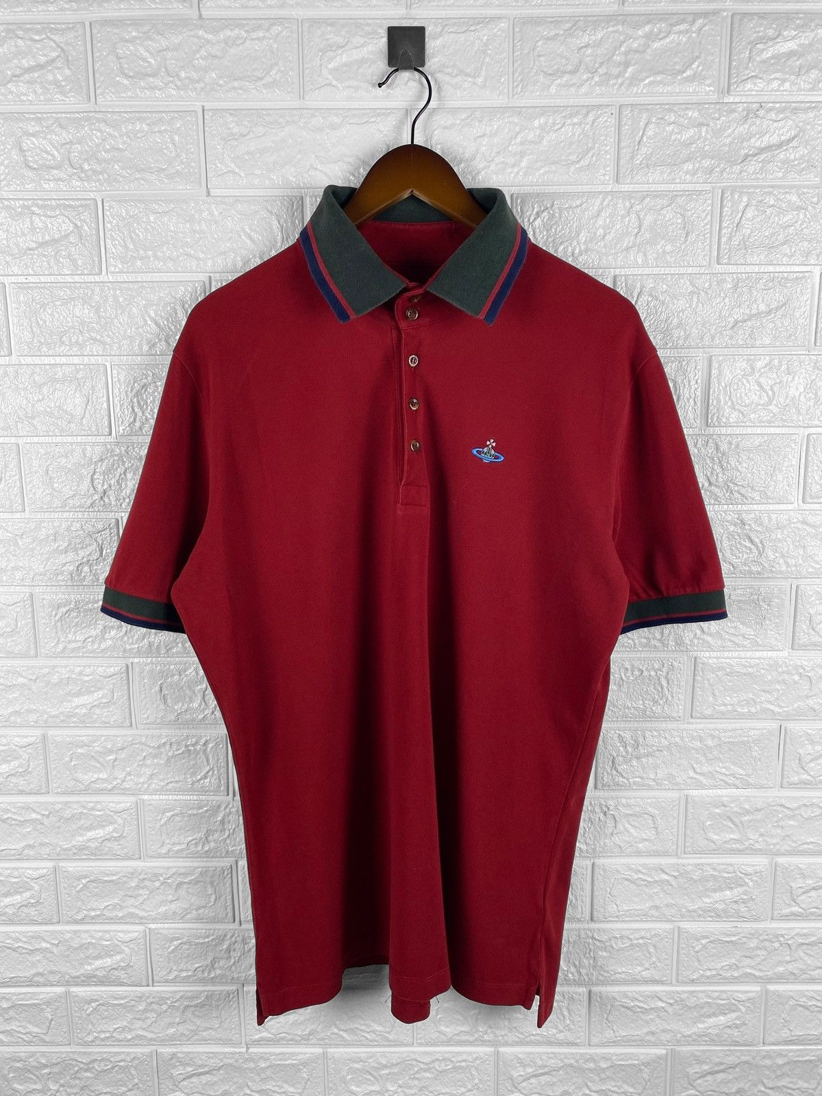 Vivienne Westwood Vivienne Westwood Black Polos T-Shirt Stripes Collar Size US XXL / EU 58 / 5 - 1 Thumbnail