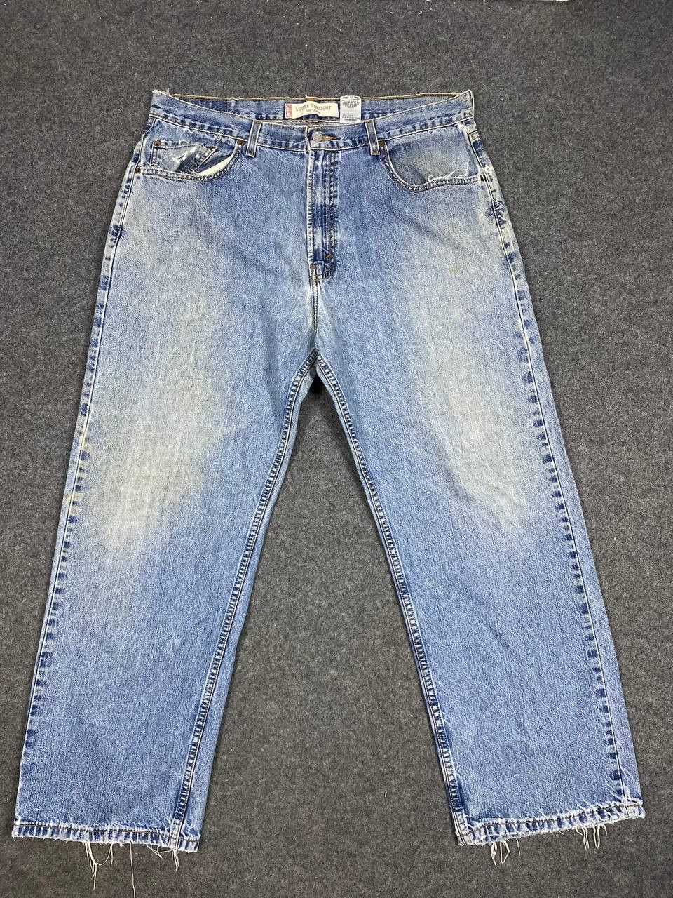 Levi's vintage levis 569 loose straight baggy distrssed denim Size US 38 / EU 54 - 9 Thumbnail