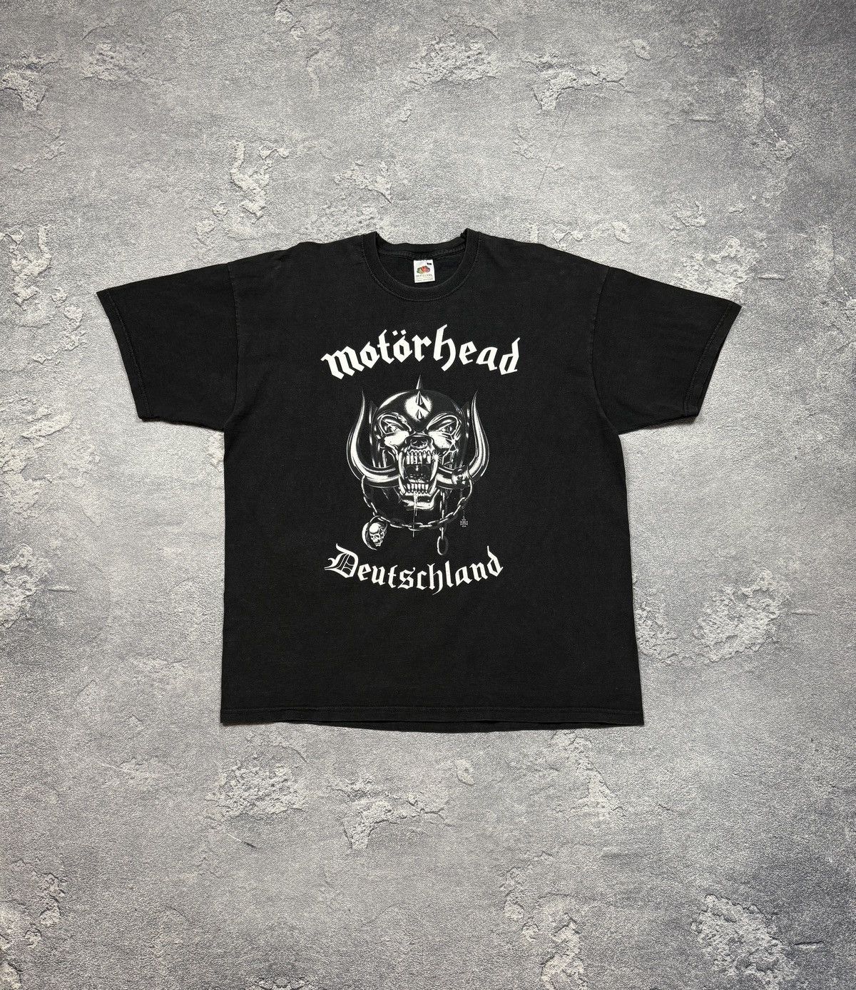 Band Tees 2004 Vintage Motörhead Deutschland Faded Black T-Shirt Size US XL / EU 56 / 4 - 1 Thumbnail