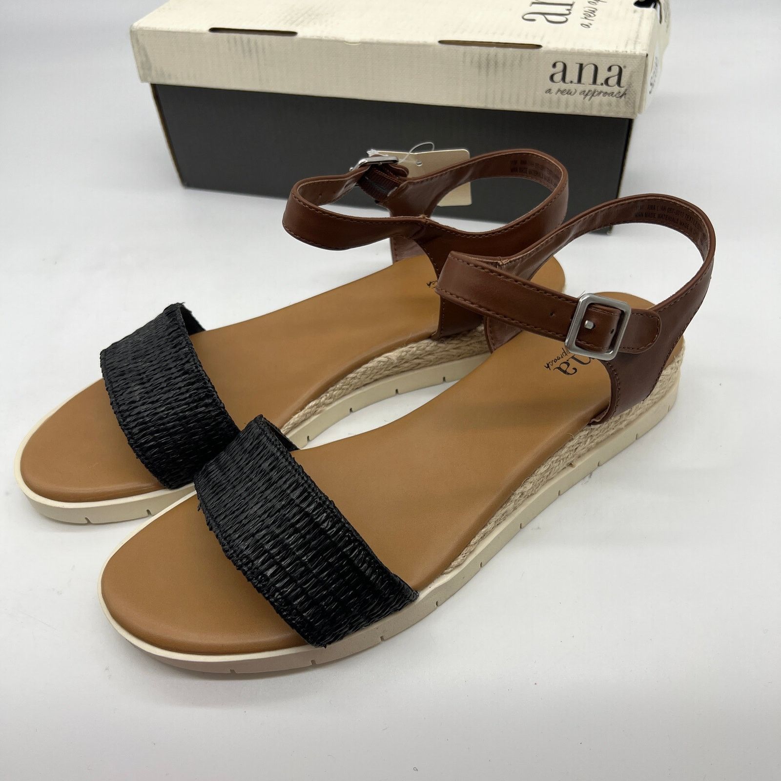 Other a.n.a Liah Women's Sandals Flat Ankle Strap Size US 11 / IT 41 - 1 Thumbnail