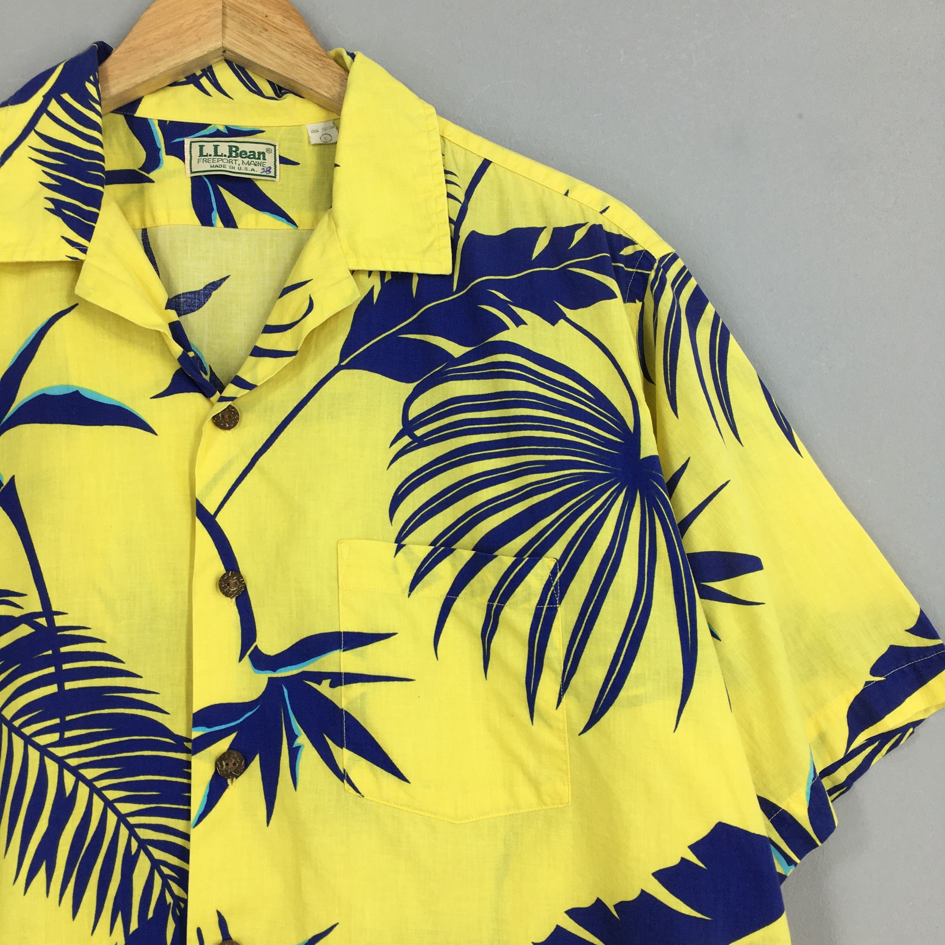 L.L. Bean × Vintage Vintage 80s LL Bean Hawaii Aloha Flower Shirt Large Size US L / EU 52-54 / 3 - 2 Thumbnail