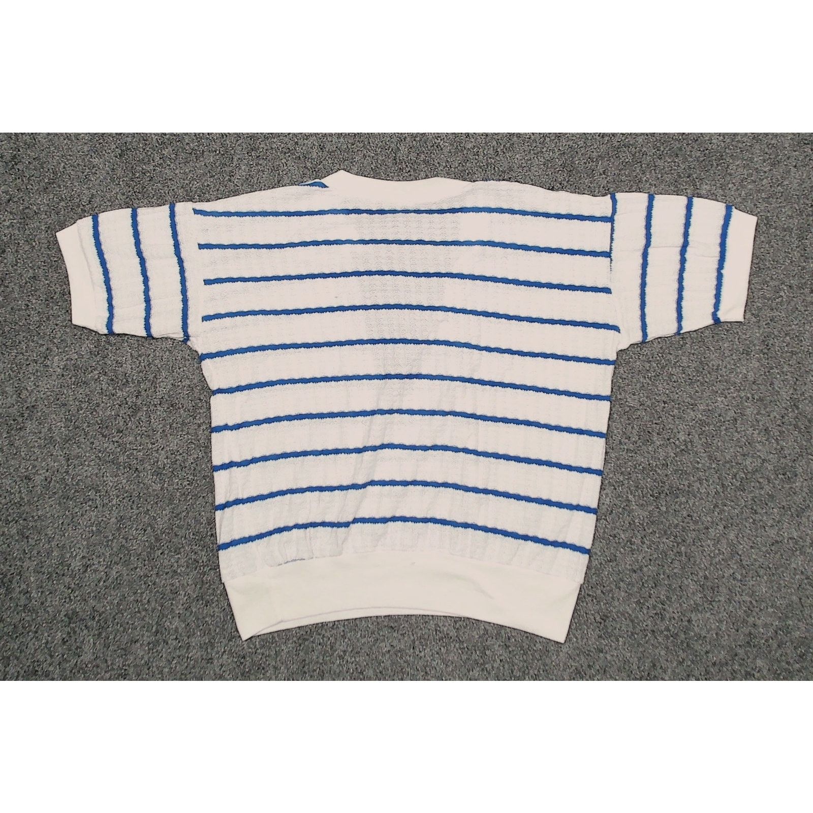 Vintage Vintage 1980s New York Knitworks Boxy Cropped Sheer Knit Top Size L / US 10 / IT 46 - 4 Thumbnail