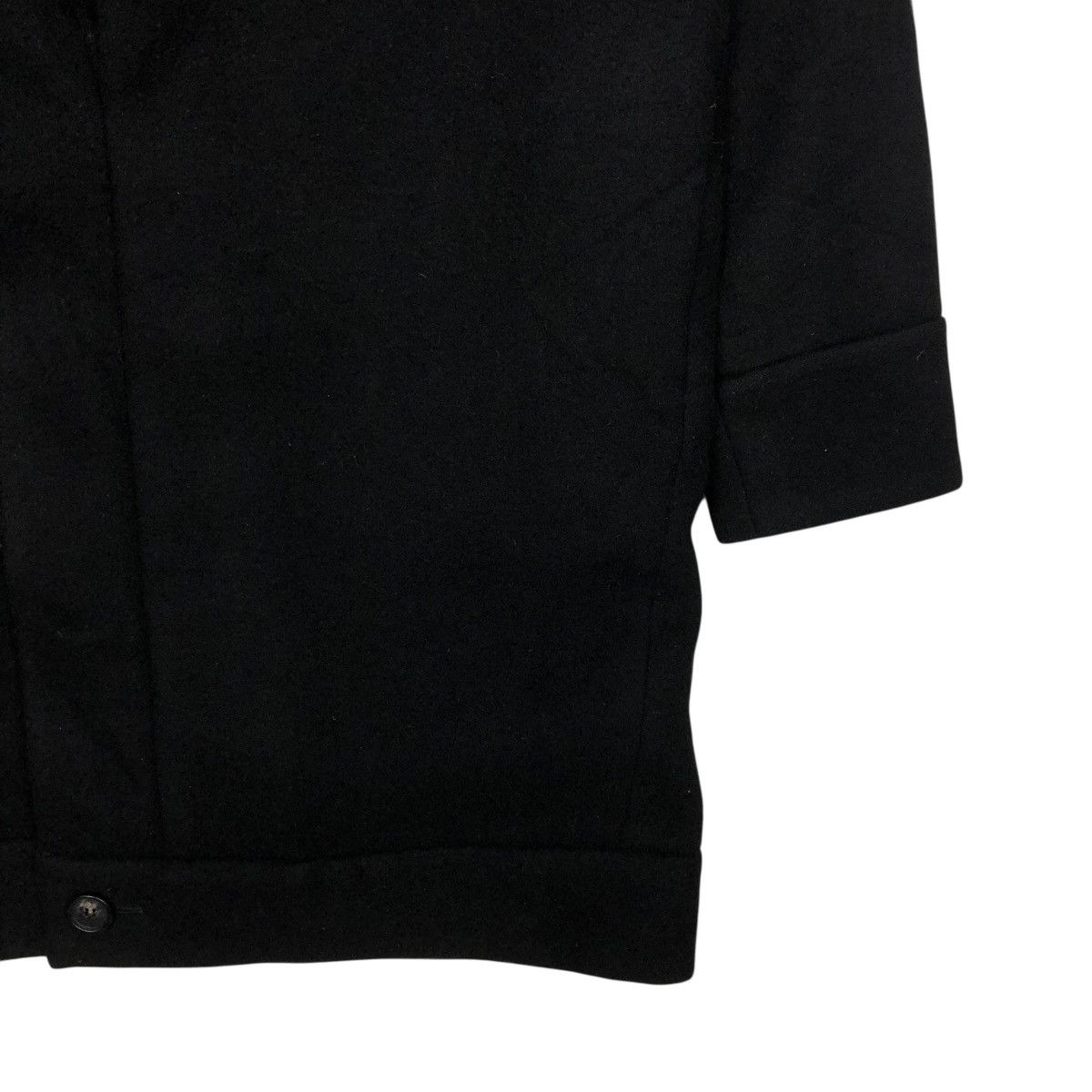 🔥RICH BLACK DOUBLE BREAST LAYER DESIGN LONG WOOL CHALAYAN