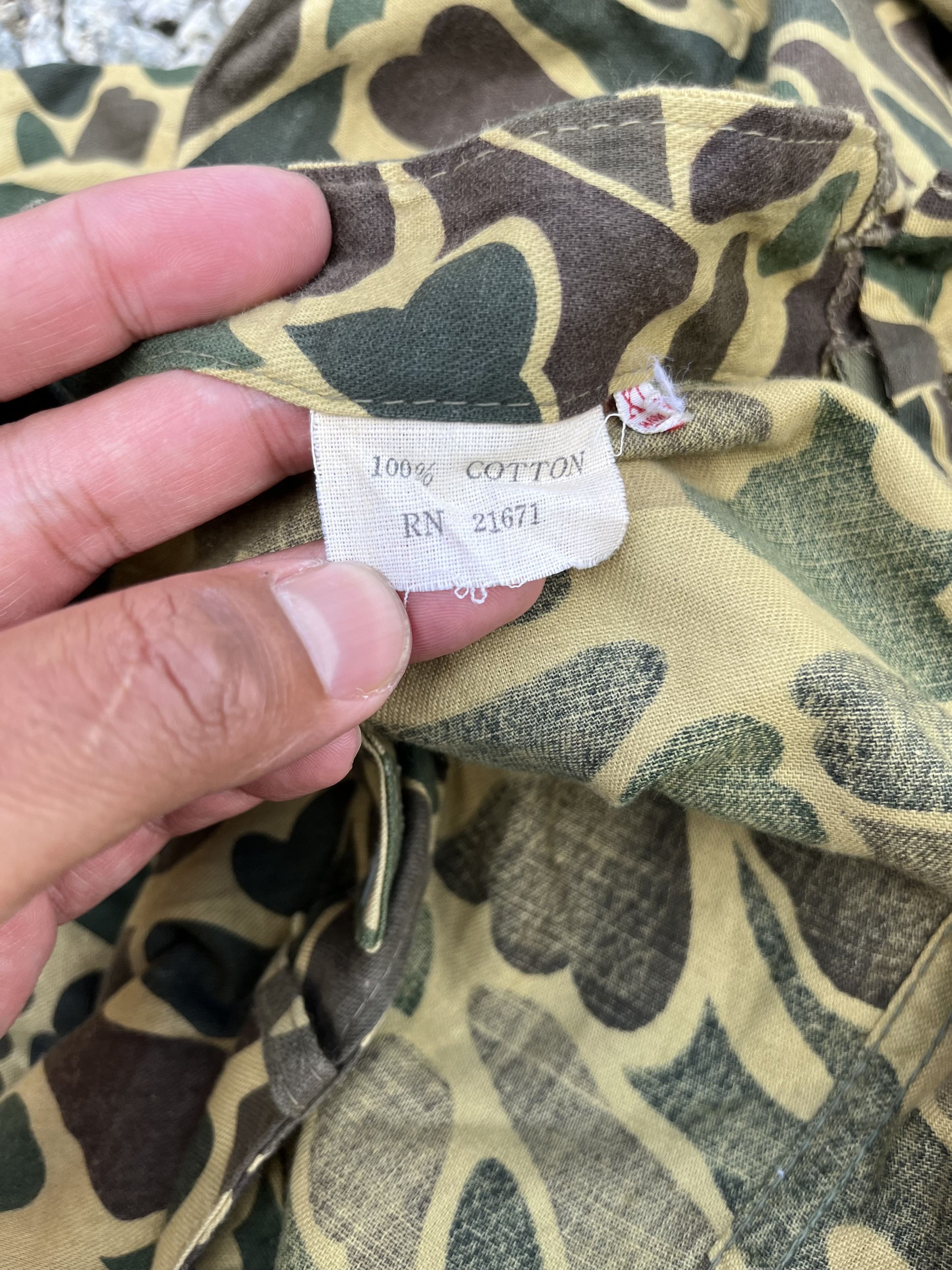 Japanese Brand × Vintage Vintage 80s Army Frog Skin Camouflage Military Style Size US 38 / EU 54 - 9 Thumbnail