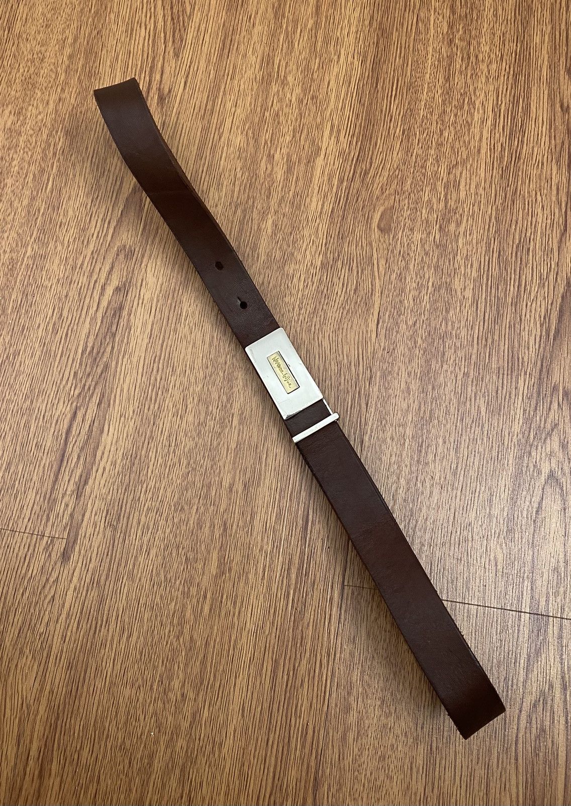Japanese Brand Number (n)ine leather belt Size ONE SIZE - 3 Thumbnail