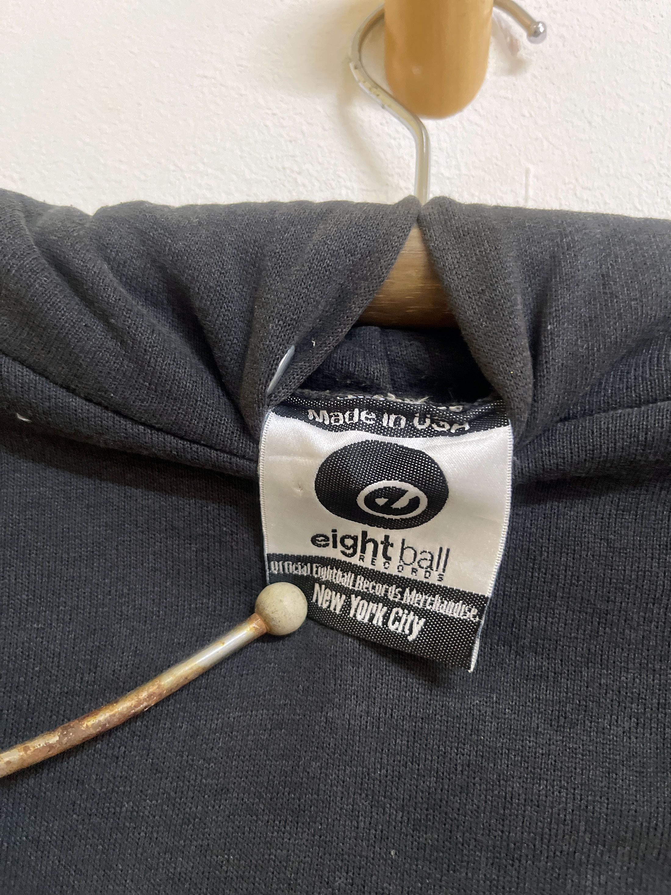Individual Sentiments Vintage 90s Eight Ball Records Pull Over Hooded Size US M / EU 48-50 / 2 - 4 Thumbnail