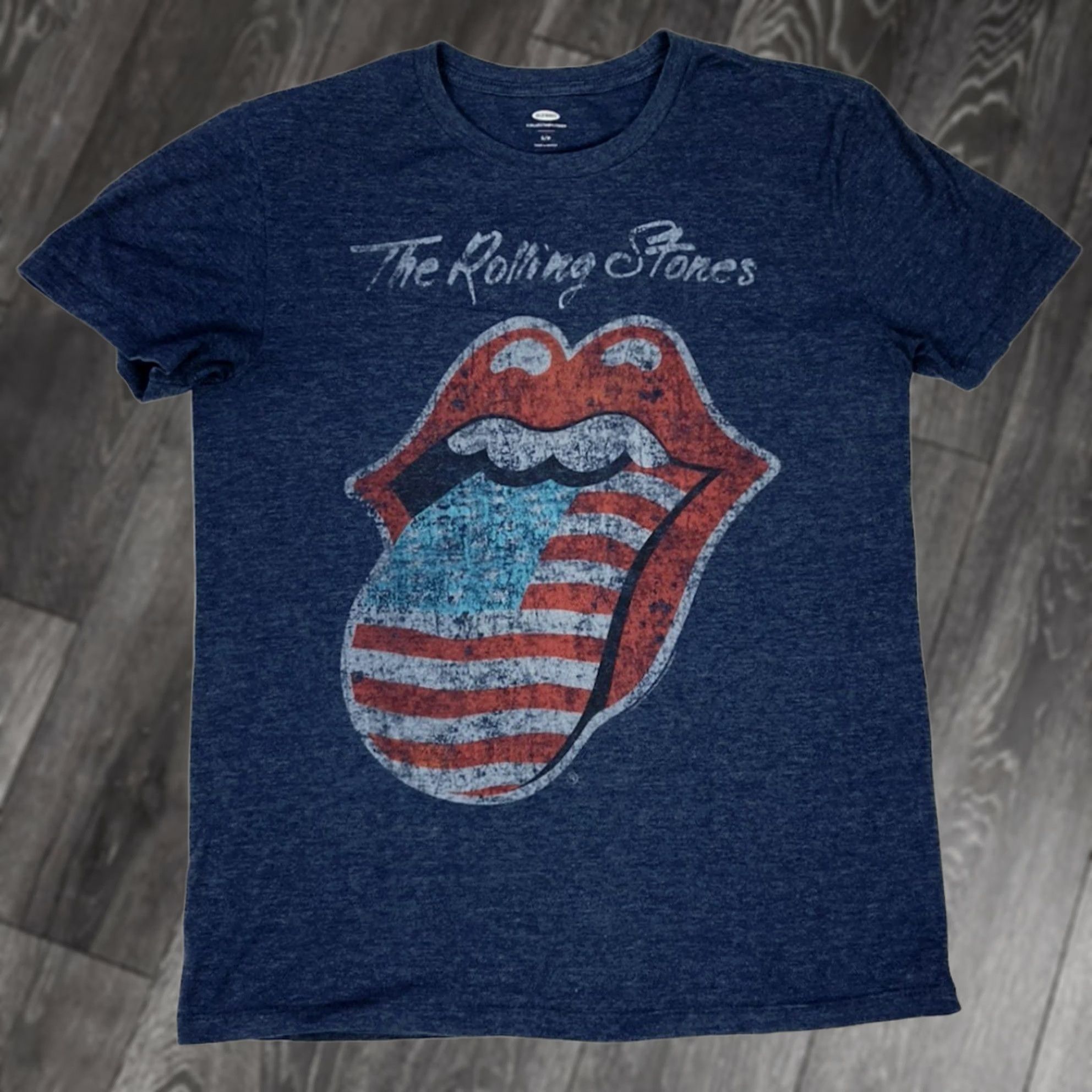 Old Navy VINTAGE The Rolling Stones US Tour 1978 Retro Graphic T-shirt Men Small Blue Music Size US S / EU 44-46 / 1 - 1 Thumbnail