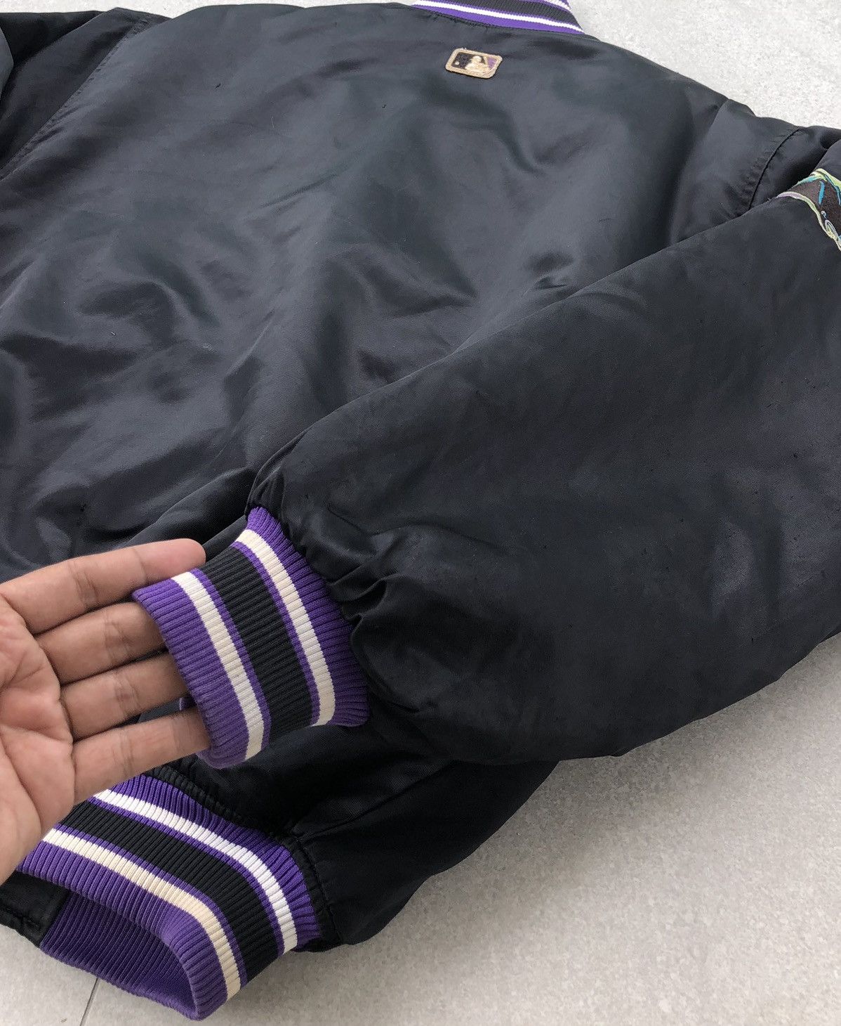 Starter Vintage Starter Diamond Collection Devil Rays Bomber Jacket Size US L / EU 52-54 / 3 - 12 Thumbnail