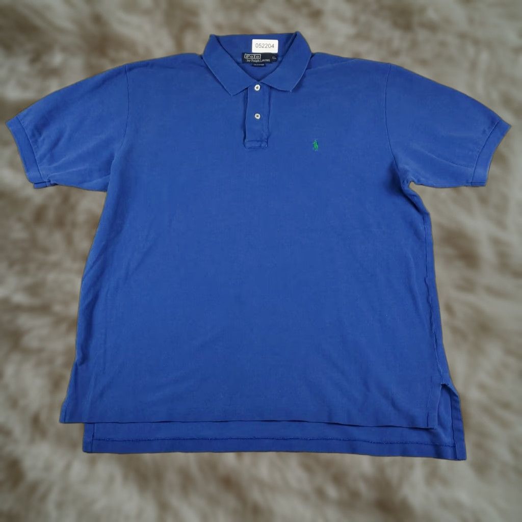 Ralph Lauren VINTAGE Ralph Lauren Polo Shirt Mens Size XL Blue Pony Casual Short Sleeve Shirt Regular Adult XL Blue Polo Ralph Lauren Big Pony 90s Sports Mens Size US XL / EU 56 / 4 - 1 Thumbnail