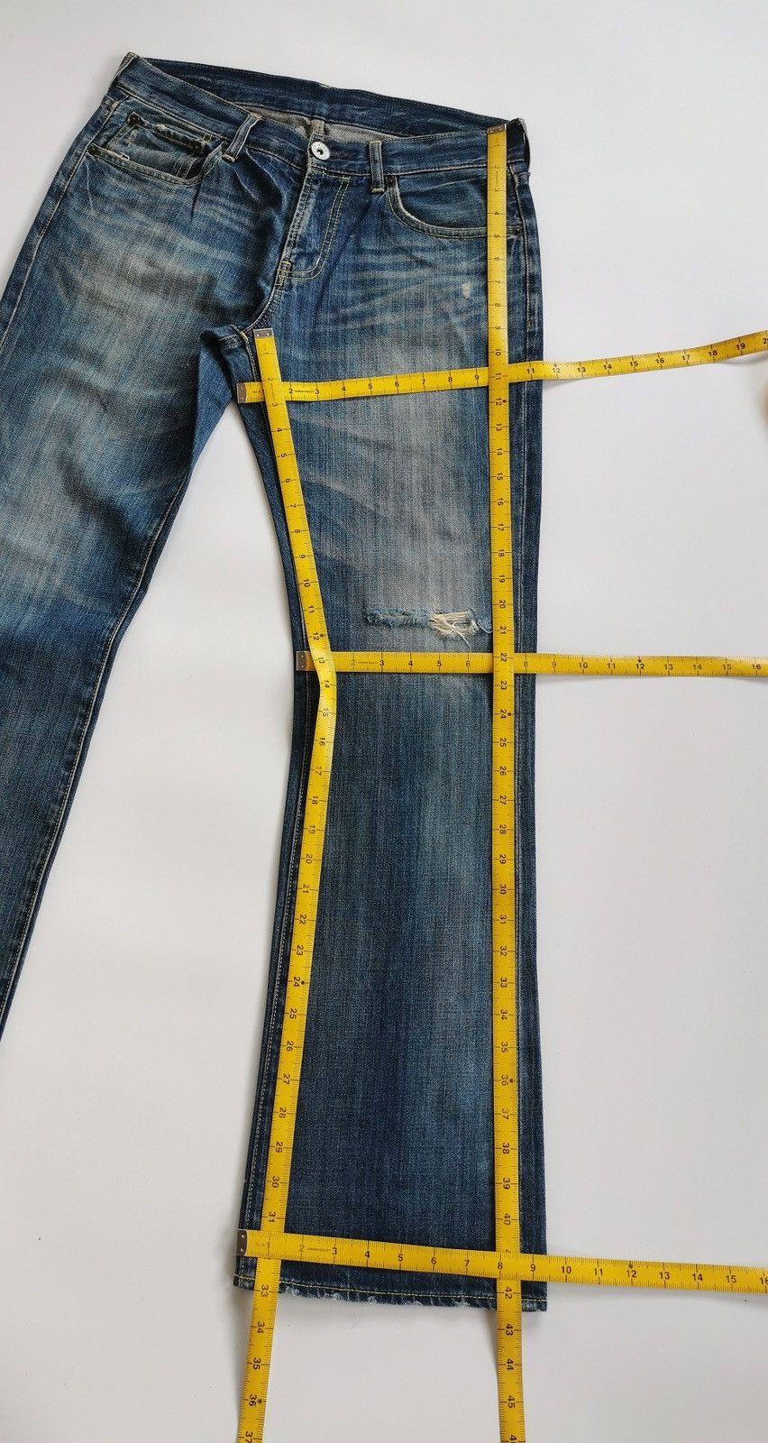 Japanese Brand King Jonathan Flared Bootcut Jeans Size US 32 / EU 48 - 11 Thumbnail
