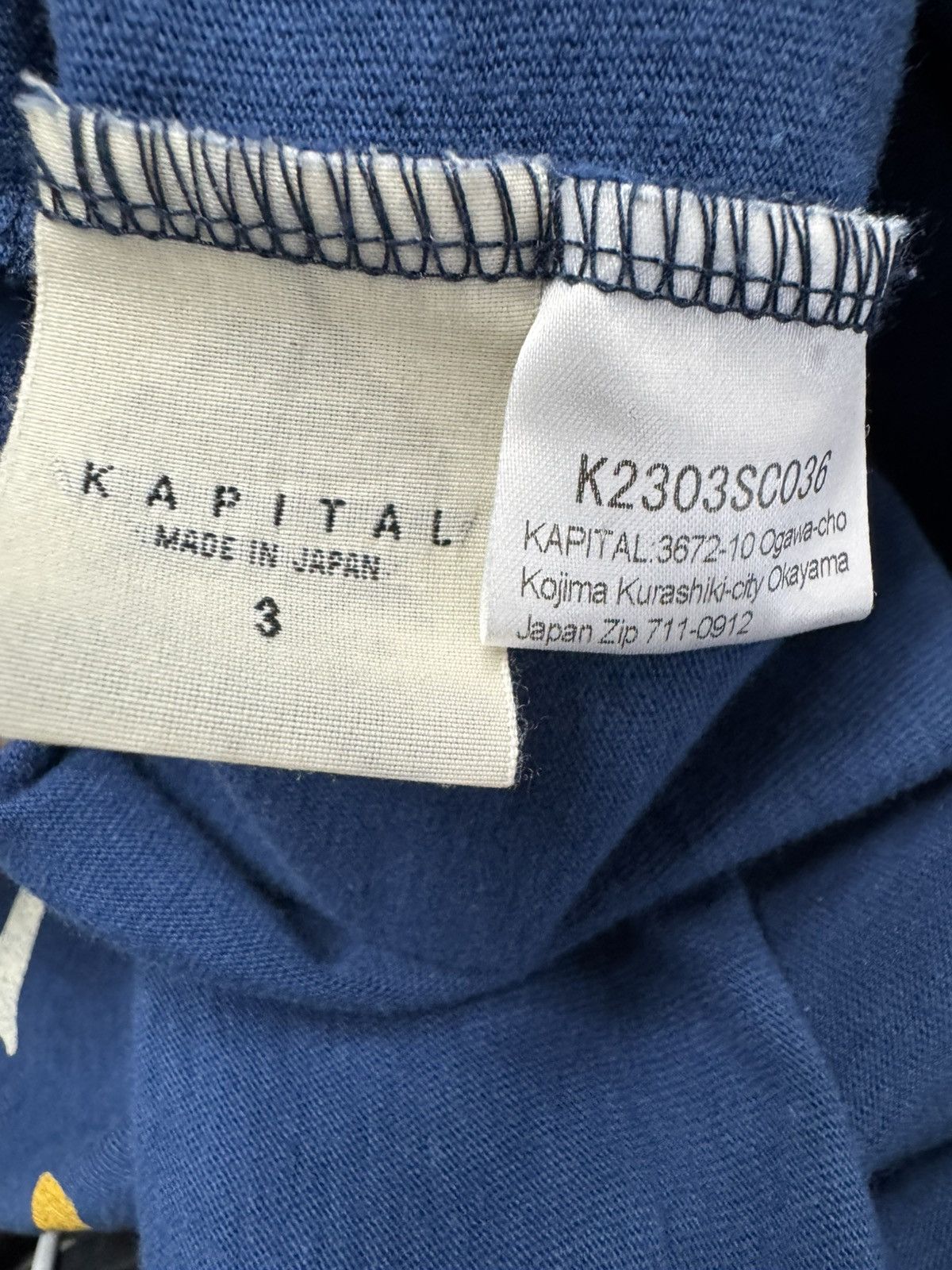 Kapital Kaptial Denim Repair T-Shirt Size US M / EU 48-50 / 2 - 3 Thumbnail