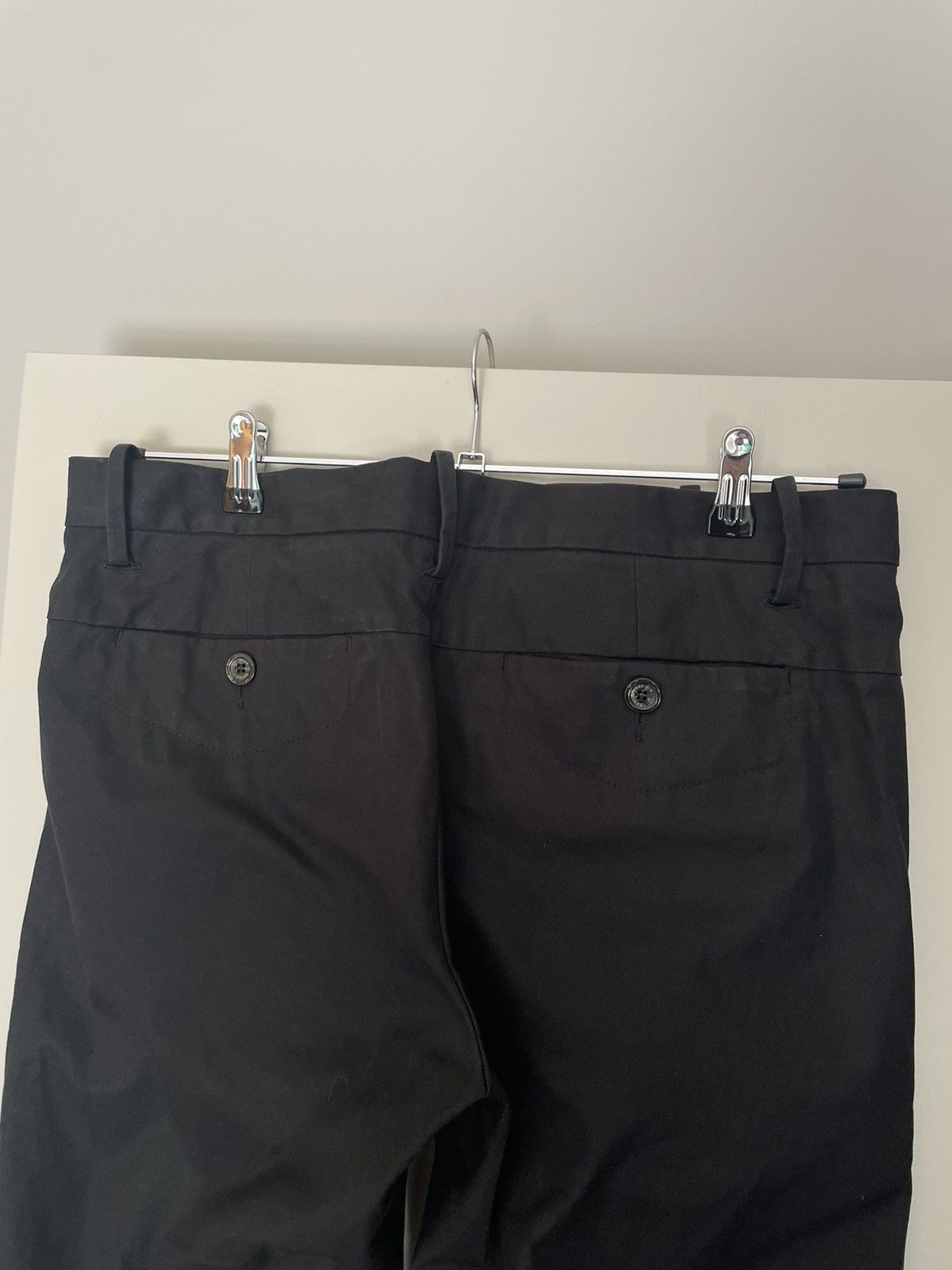 Alexander McQueen 2000s Low Waisted Black Cotton Pants Size US 34 / EU 50 - 6 Thumbnail