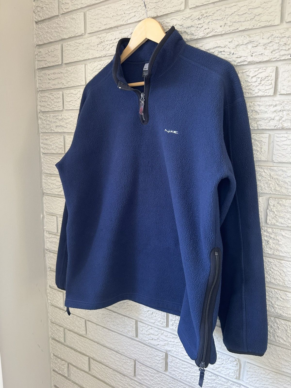 Nike Vintage 90s Nike 1/4 Zip Fleece Pullover Sweater Size US M / EU 48-50 / 2 - 4 Thumbnail