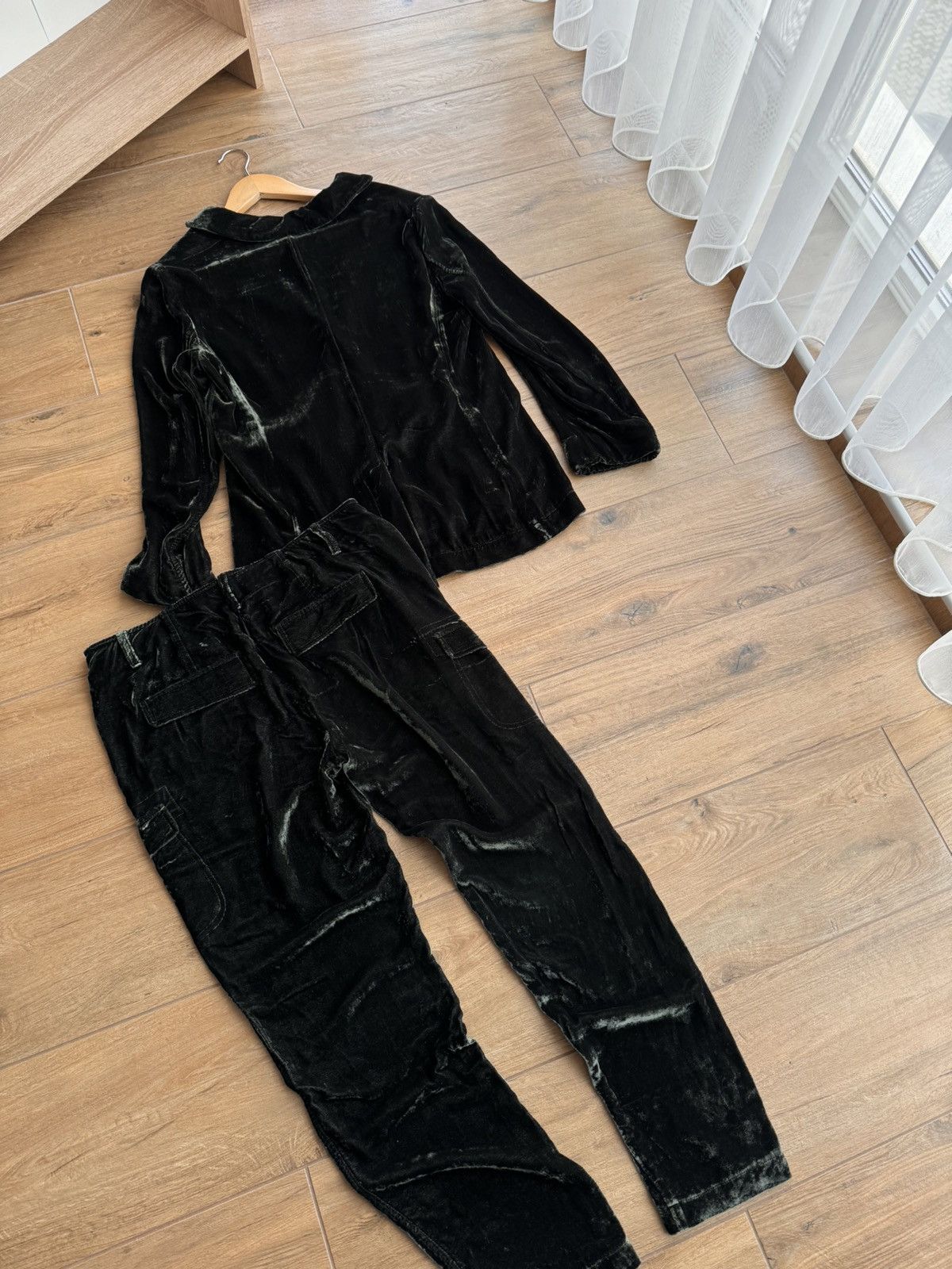 Luisa Cerano × Vintage Vintage Luisa Cerano Luxury Royal Green Velour Set Suit Size M / US 6-8 / IT 42-44 - 14 Thumbnail