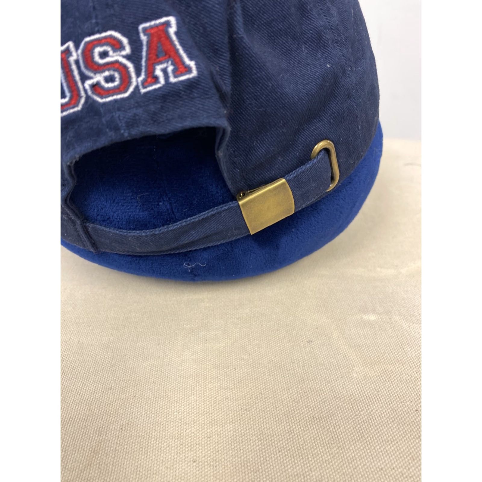 Vintage USA Cap Hat Cotton Navy Blue Patriotic Army Cap / 182 Adjustable Unisex Cadet Military Twill Embroidered Hat – Casual, All Seasons, Unbranded Size ONE SIZE - 4 Thumbnail