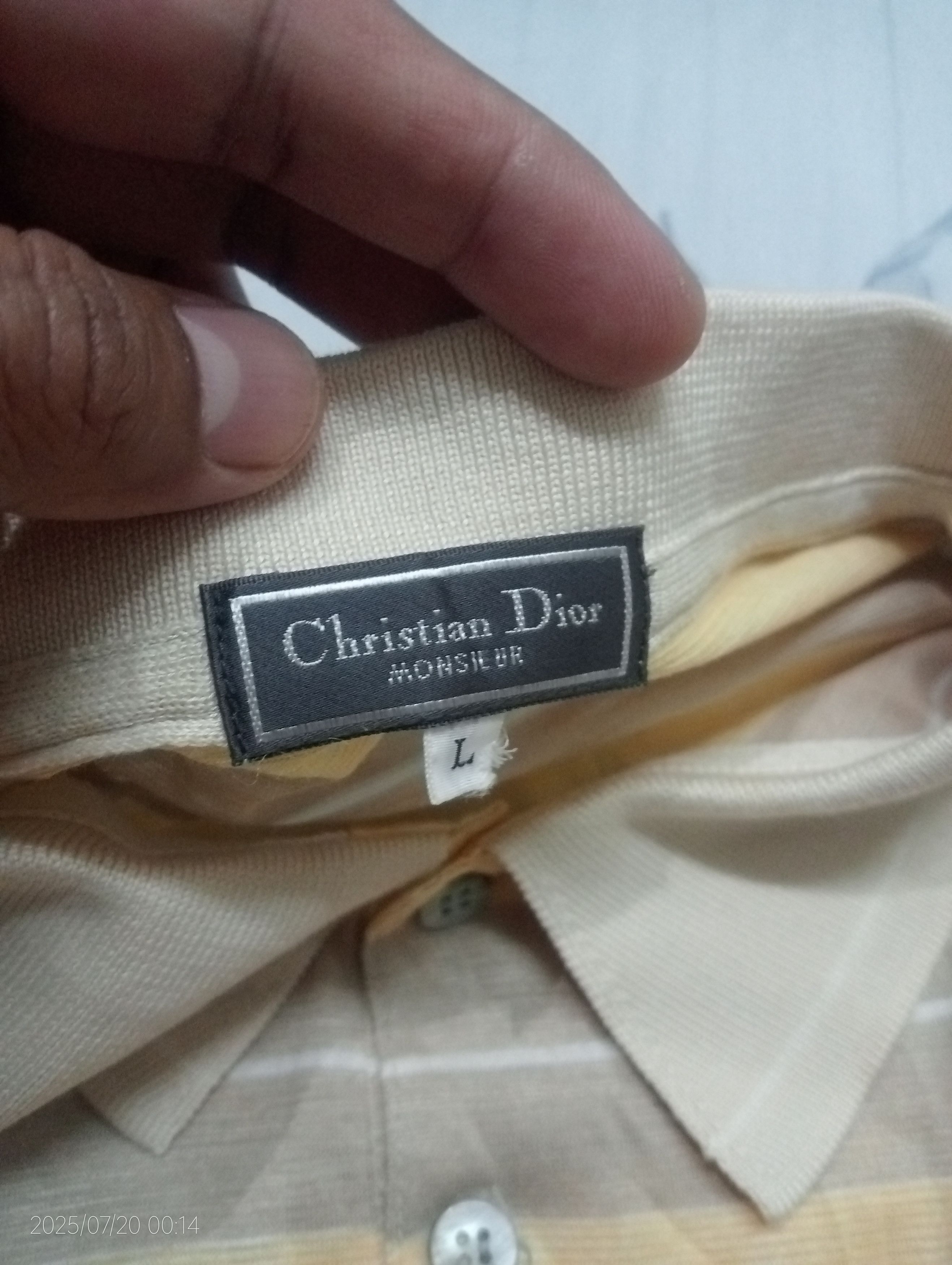 Christian Dior Monsieur Christian Dior Monsiuer Stripe Polo Shirt Size US L / EU 52-54 / 3 - 2 Thumbnail