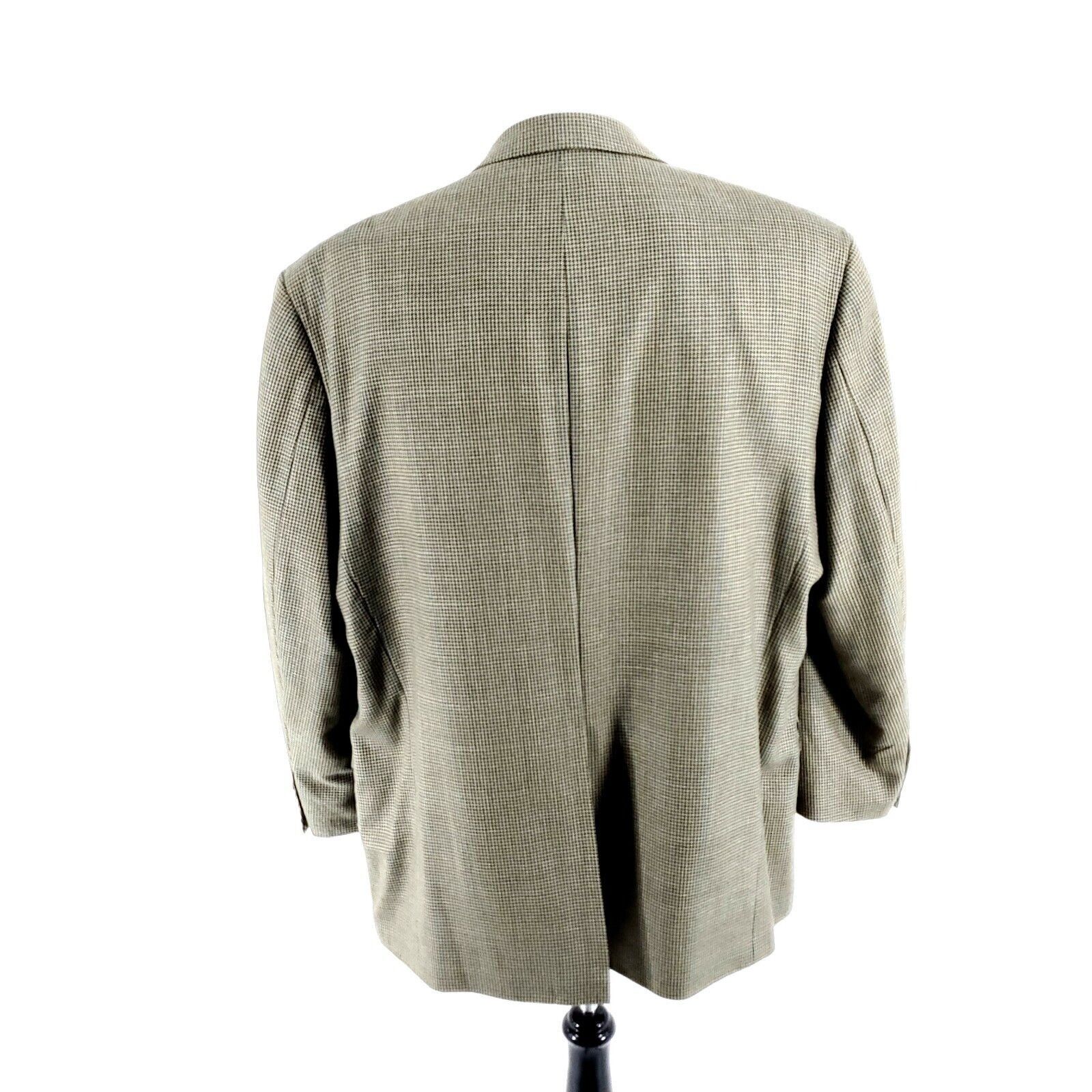 Ralph Lauren Chaps Ralph Lauren Silk Tool 2 Button Sport Coat 48L Blue Br Size 48L - 5 Thumbnail