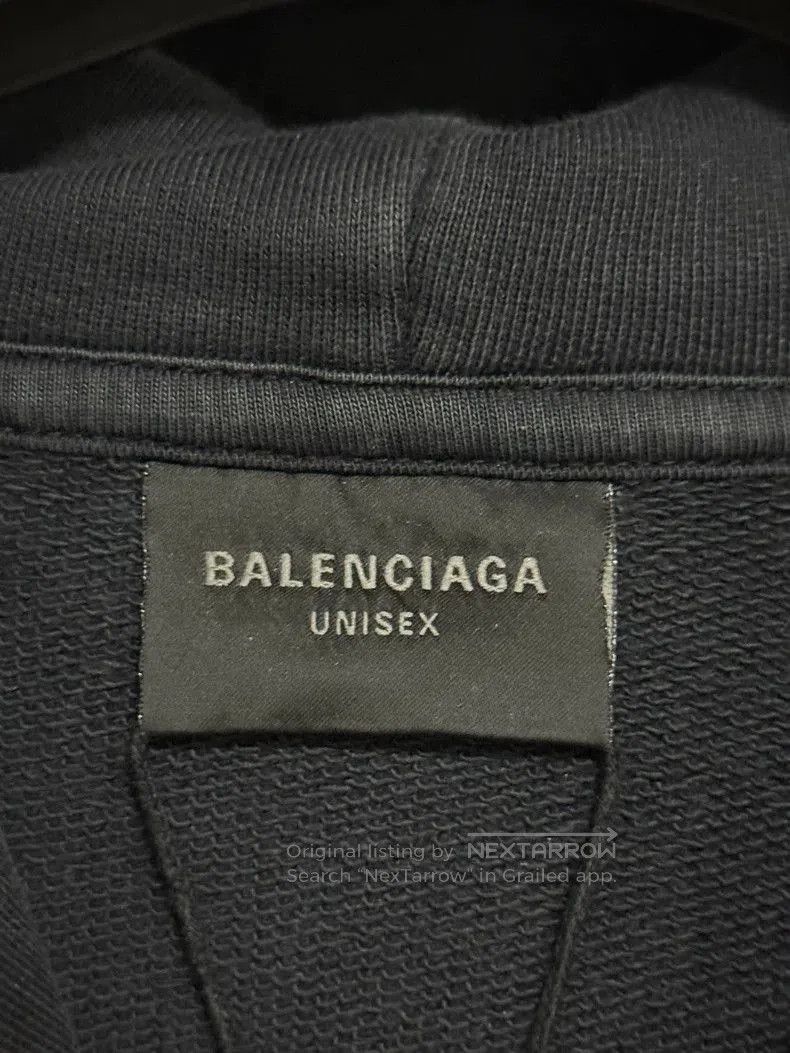 Balenciaga Balenciaga 3BSports Distressed Hoodie. Size US S / EU 44-46 / 1 - 3 Thumbnail