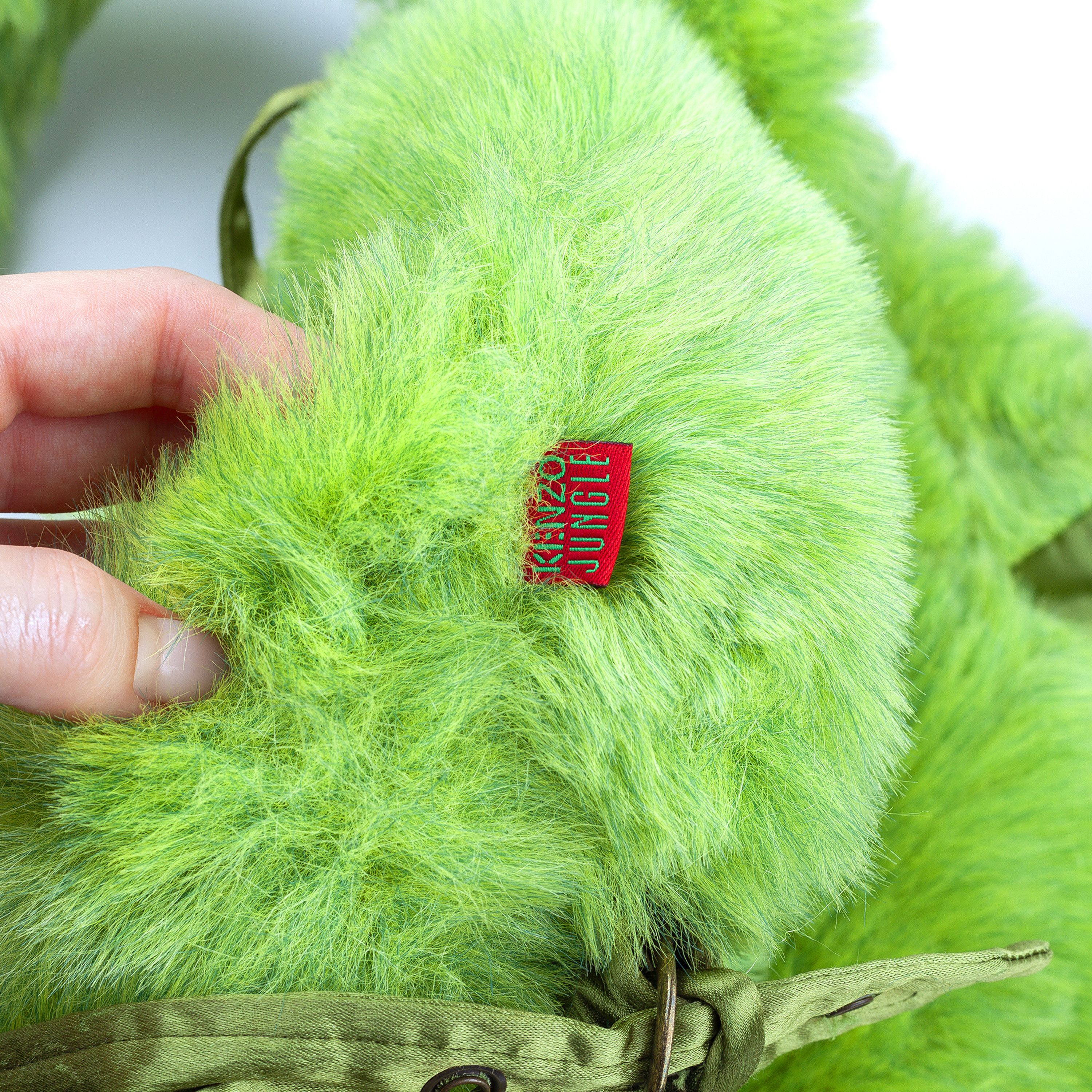 Kenzo Kenzo Jungle Vintage Green Fur Backpack / Bag Size ONE SIZE - 4 Thumbnail