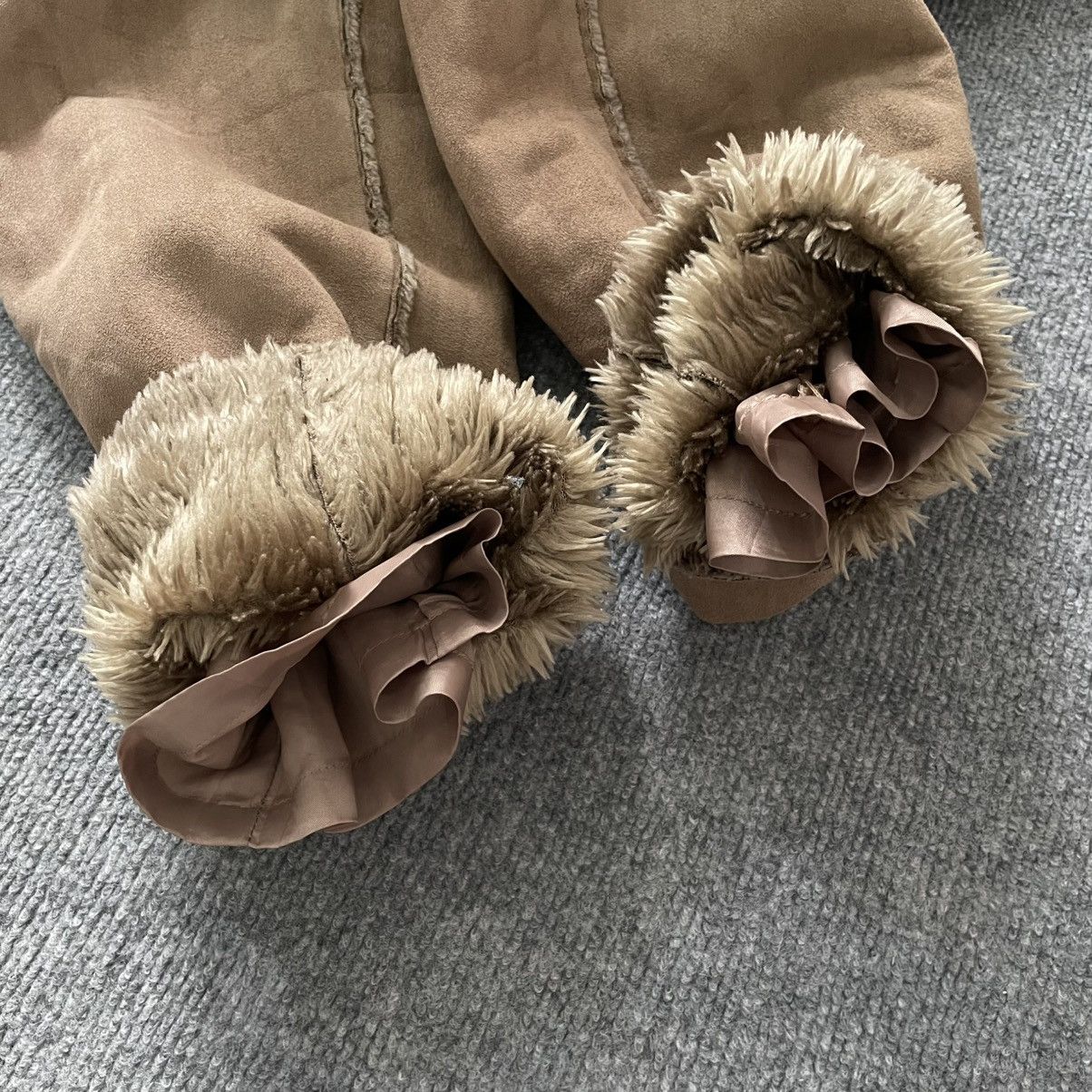 Isamu Katayama Backlash Japanese Raika Style Faux Suede Sherpa Jacket vkei style Size US S / EU 44-46 / 1 - 10 Thumbnail