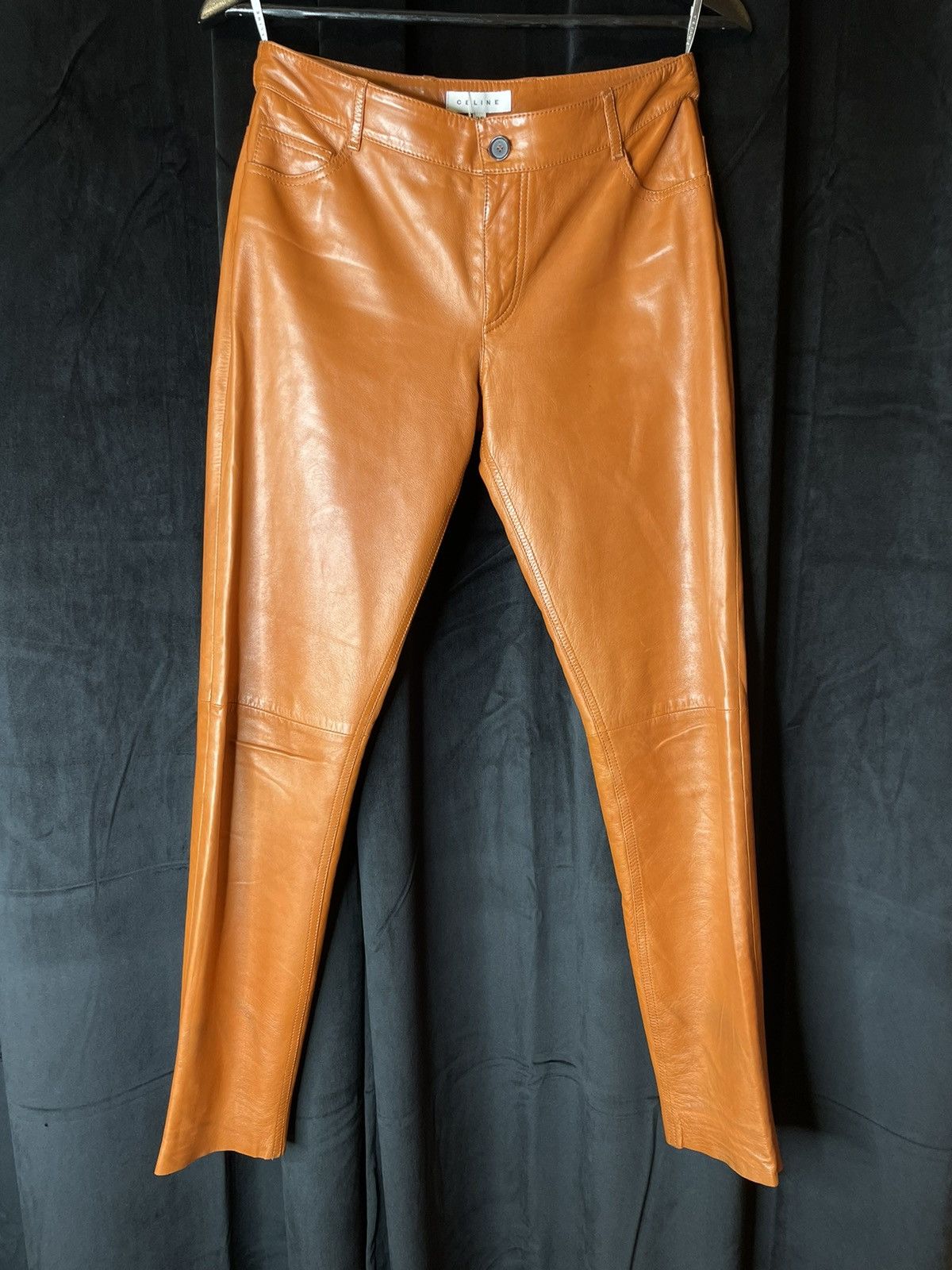 Celine Caramel Leather Pants Size US 28 / EU 44 - 1 Thumbnail