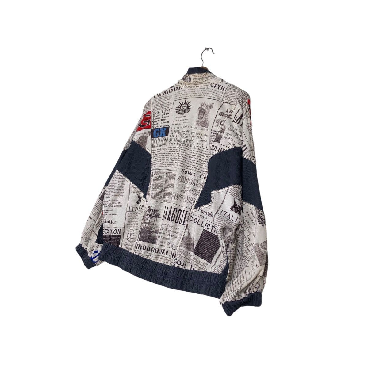Japanese Brand 📌Vintage Newspaper Zipper Jacket Full Print Size US M / EU 48-50 / 2 - 11 Thumbnail