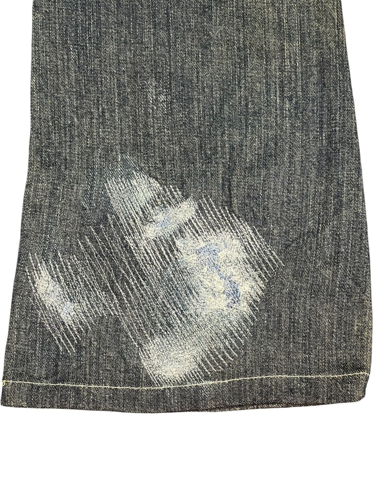 Lee Vintage Lee Riders Rusty Mud Wash Distress Flare Jeans Size 28" / US 6 / IT 42 - 3 Thumbnail