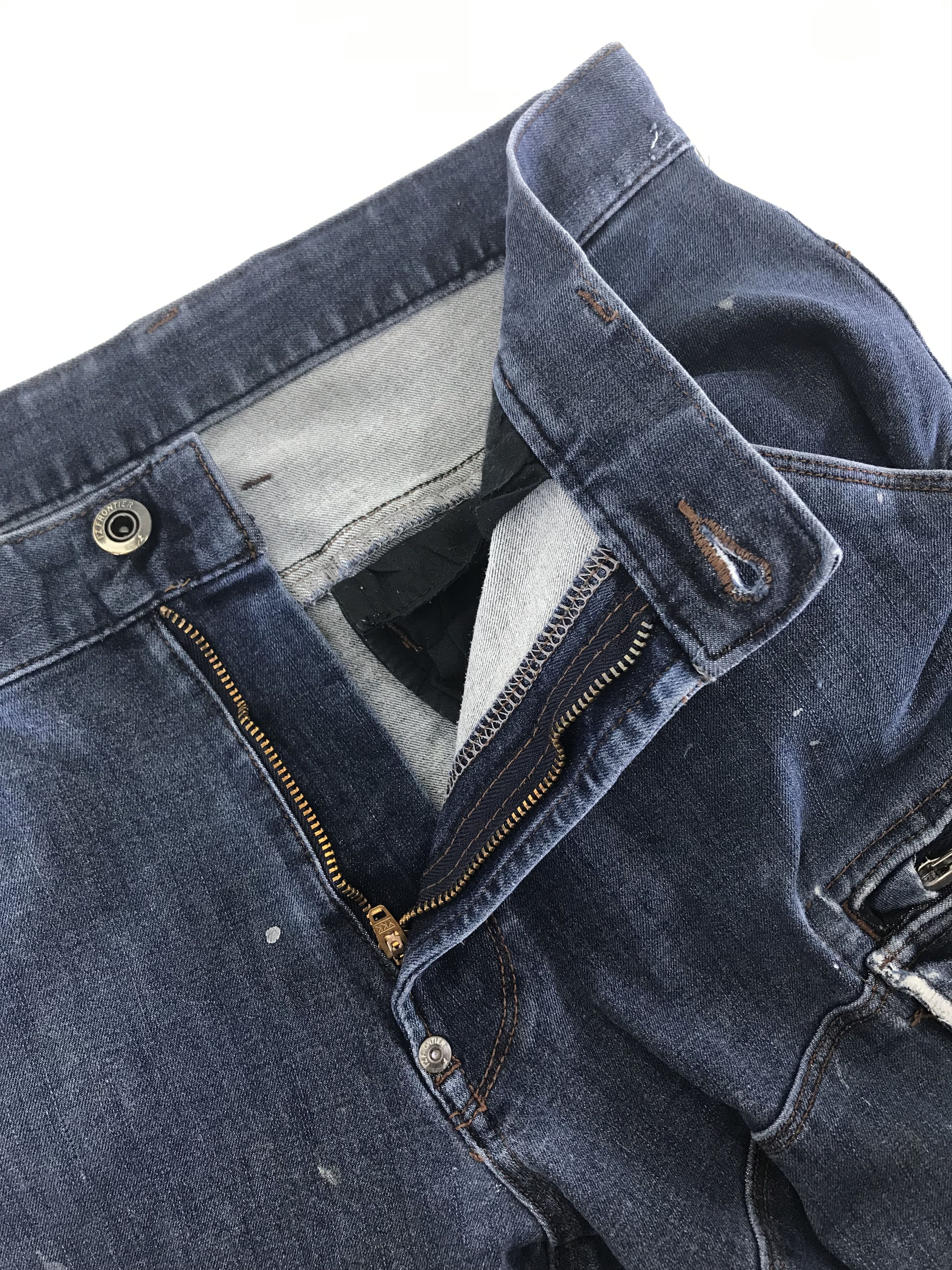 Japanese Brand Iz Frontier Multipocket Tactical Cargo Strech Jeans Size US 31 - 11 Thumbnail