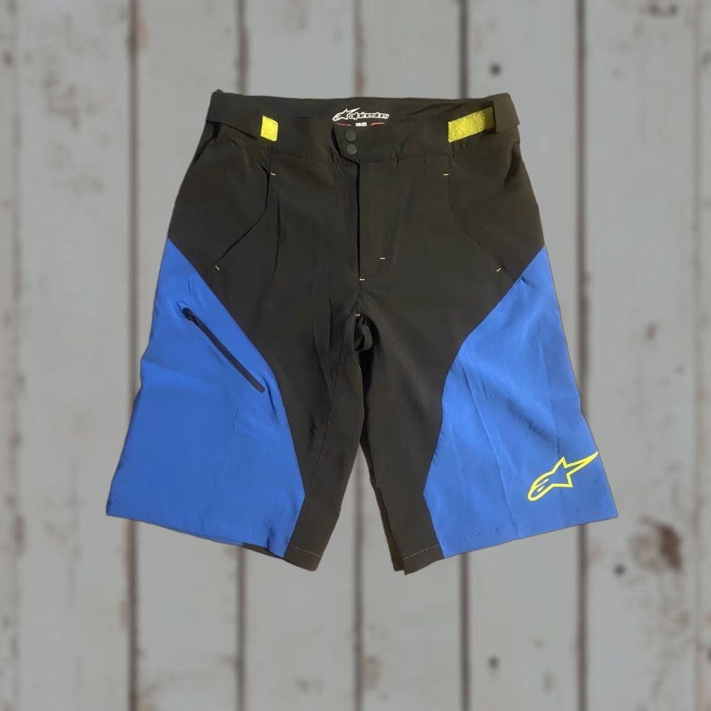 Alpinestars Alpinestars Pathfinder Mens Biker Shorts Black Royal Blue W32 Mountain Hiker Compression Shorts Mens Black Royal Blue W32 Alpinestars Size US 32 / EU 48 - 1 Thumbnail