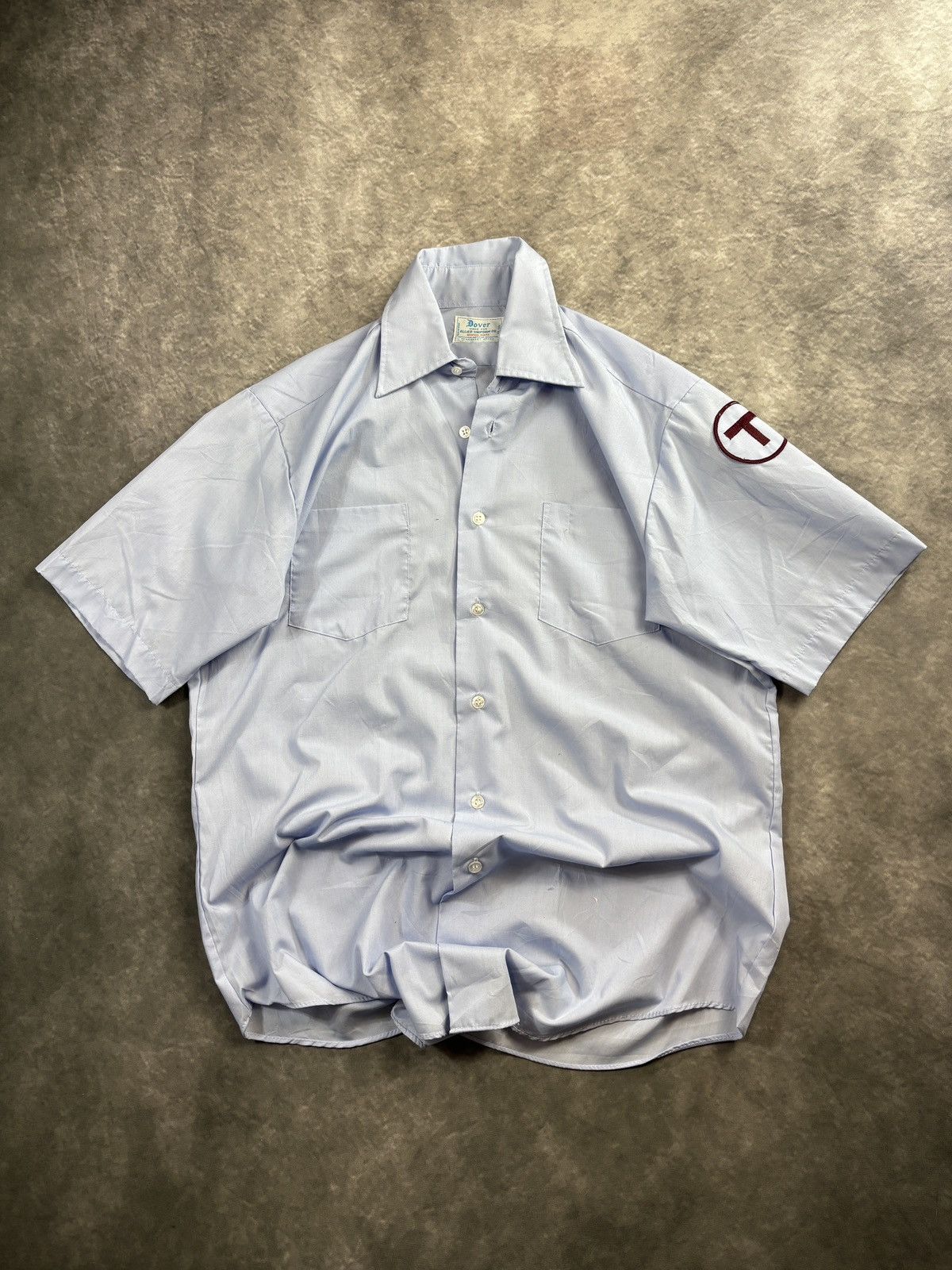 Vintage 1980s Vintage Work Shirt Security Uniform Shortsleeve Summer Size US S / EU 44-46 / 1 - 12 Thumbnail