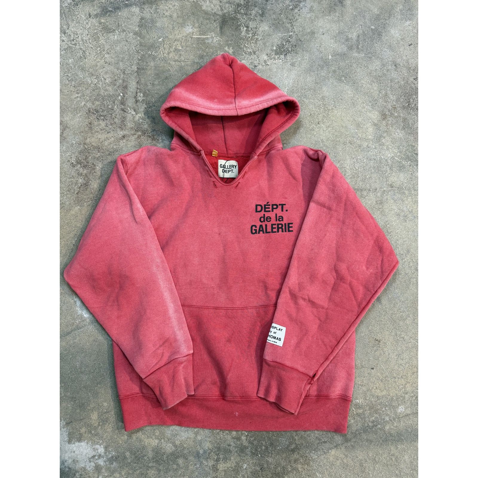 Gallery Dept. Gallery Dept Hoodie Red Small Used Size US S / EU 44-46 / 1 - 1 Thumbnail