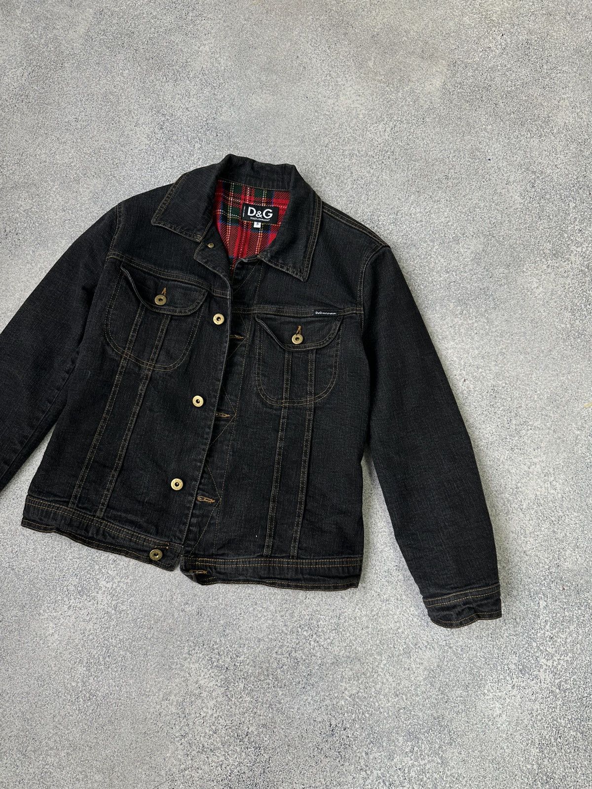 Dolce & Gabbana × Vintage Vintage Dolce&Gabbana HandPrinted Woman Denim Jacket Size S / US 4 / IT 40 - 7 Thumbnail
