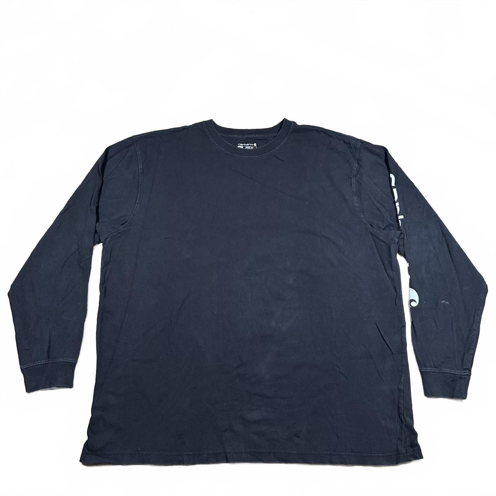 Carhartt Carhartt Mens Long Sleeve T-Shirt 2XL Black Loose Fit Size US XXL / EU 58 / 5 - 1 Thumbnail